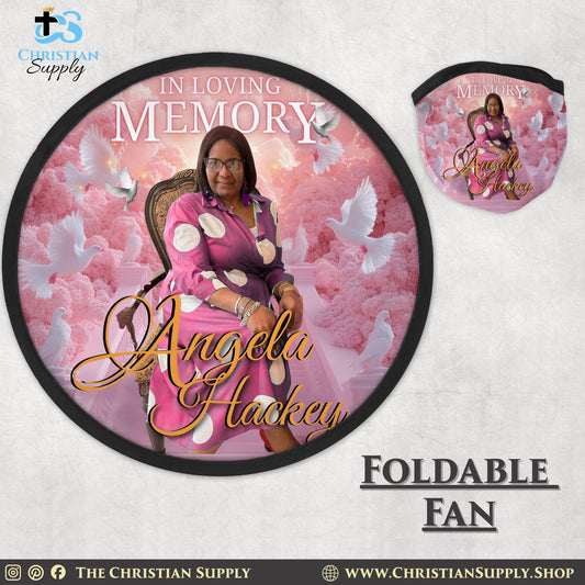 Foldable Fan with Carrying Pouch (Set of 6)
