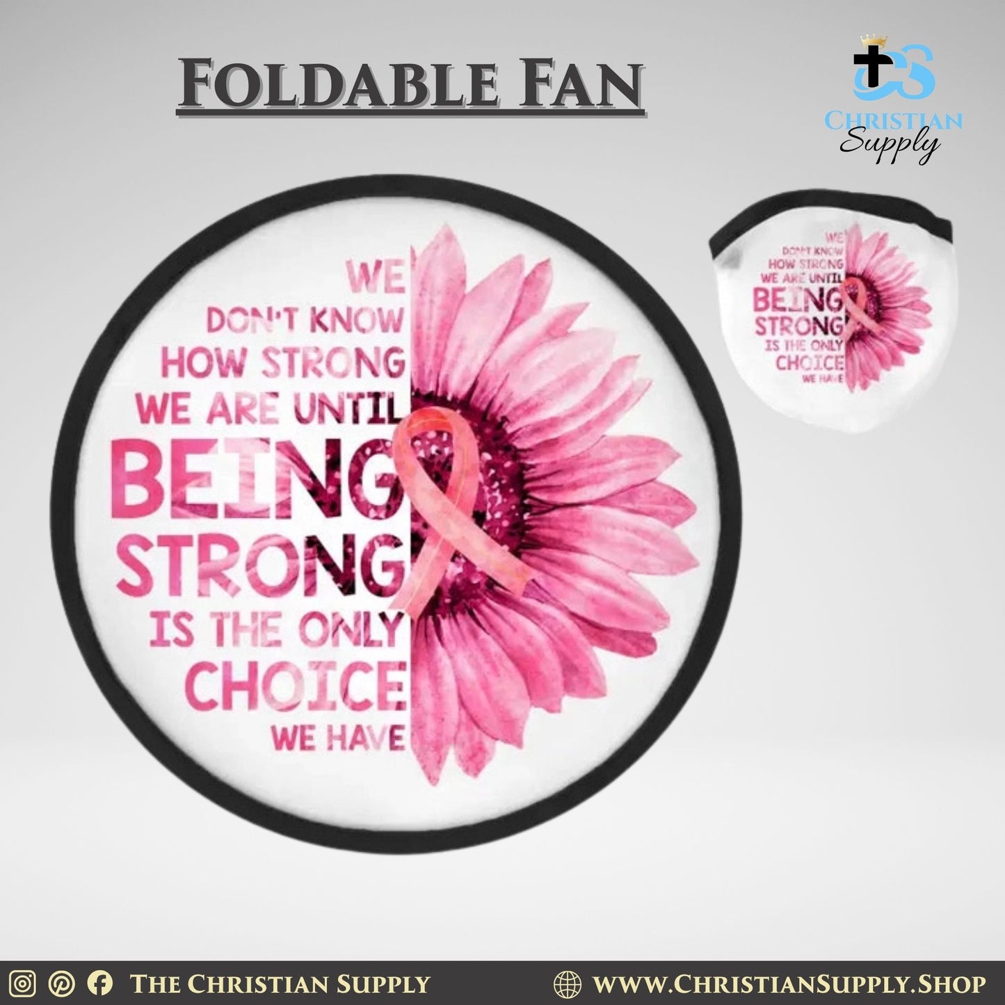 Foldable Fan with Carrying Pouch (Set of 6)
