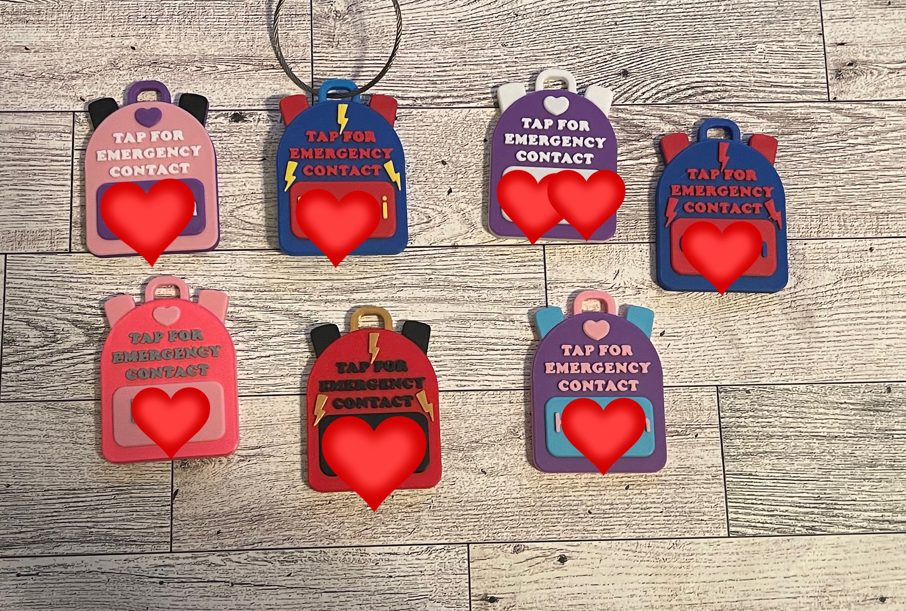 Custom NFC Emergency Contact Keychain