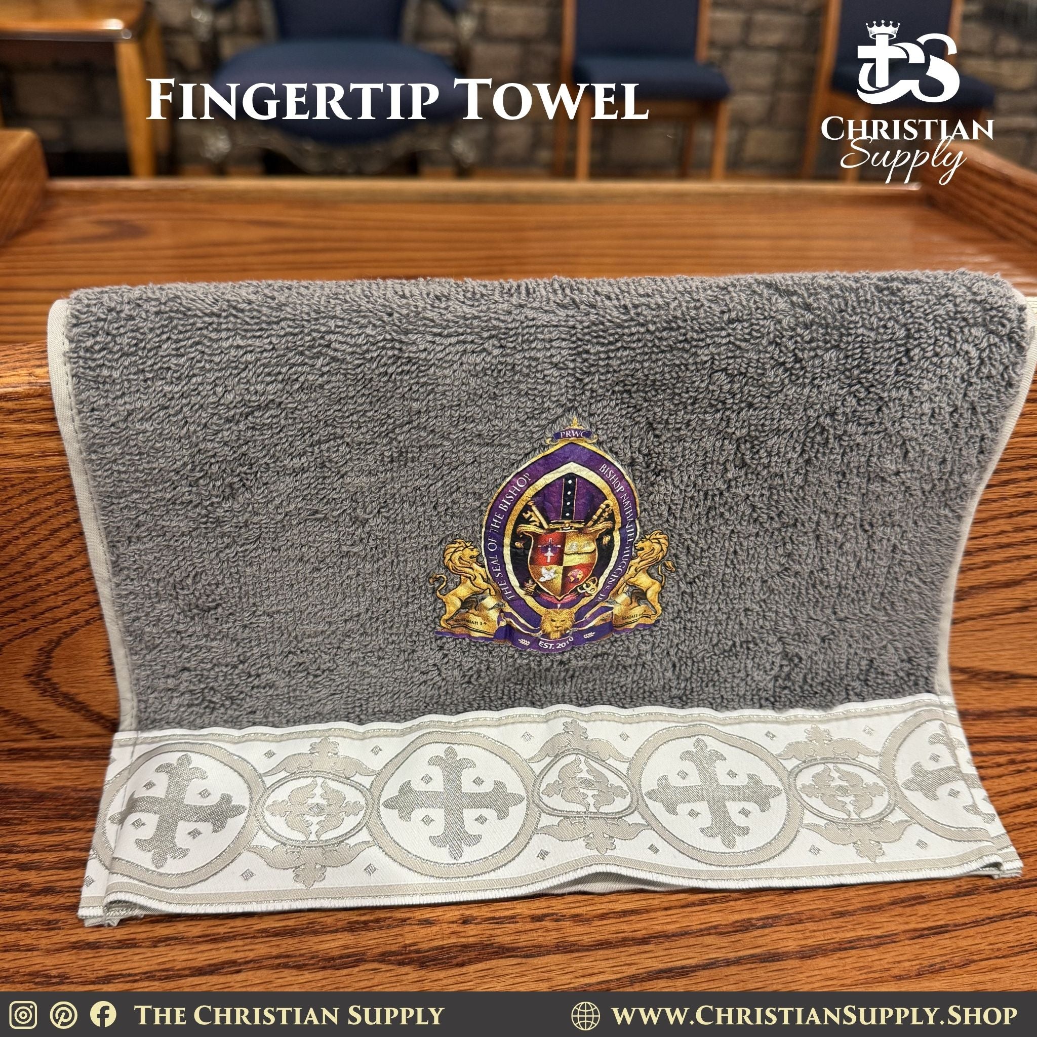 Custom Clergy Fingertip Hand Towels – With or Without Liturgical Ribbon