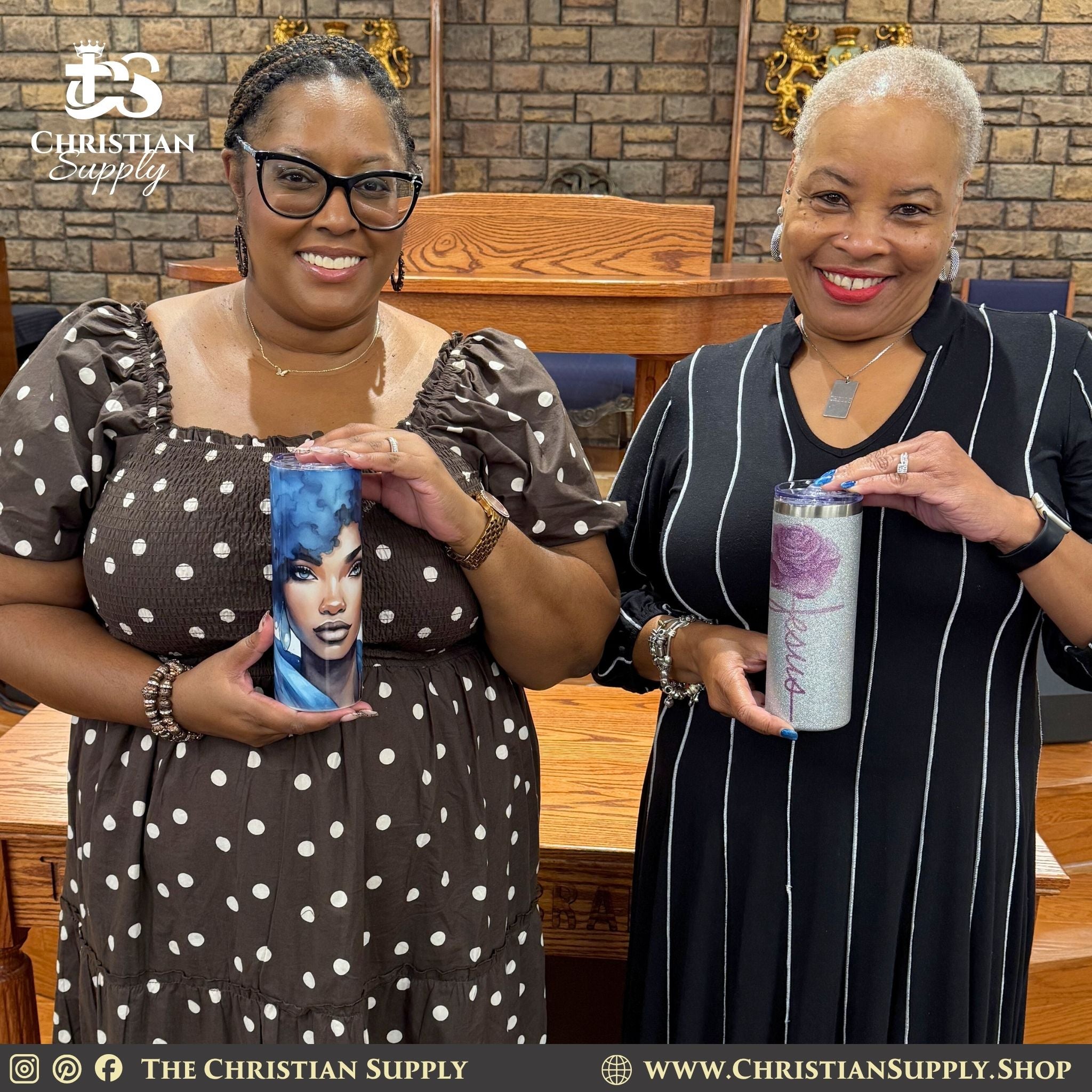 Custom Printed Christian Tumblers – Premium Stainless Steel | 6 Styles