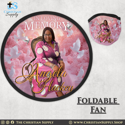 Foldable Fan with Carrying Pouch (Set of 6)