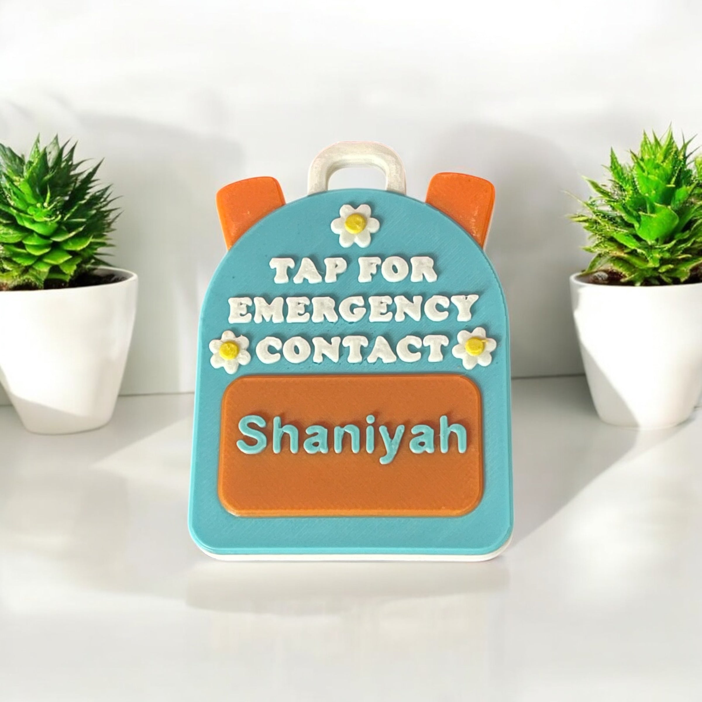 Custom NFC Emergency Contact Keychain