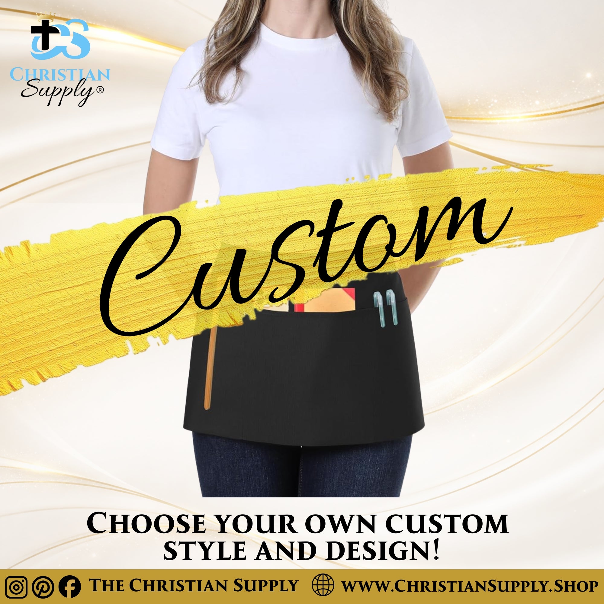 Custom Aprons – Functional Workwear for Kitchens, Crafting, Service, and Beyond