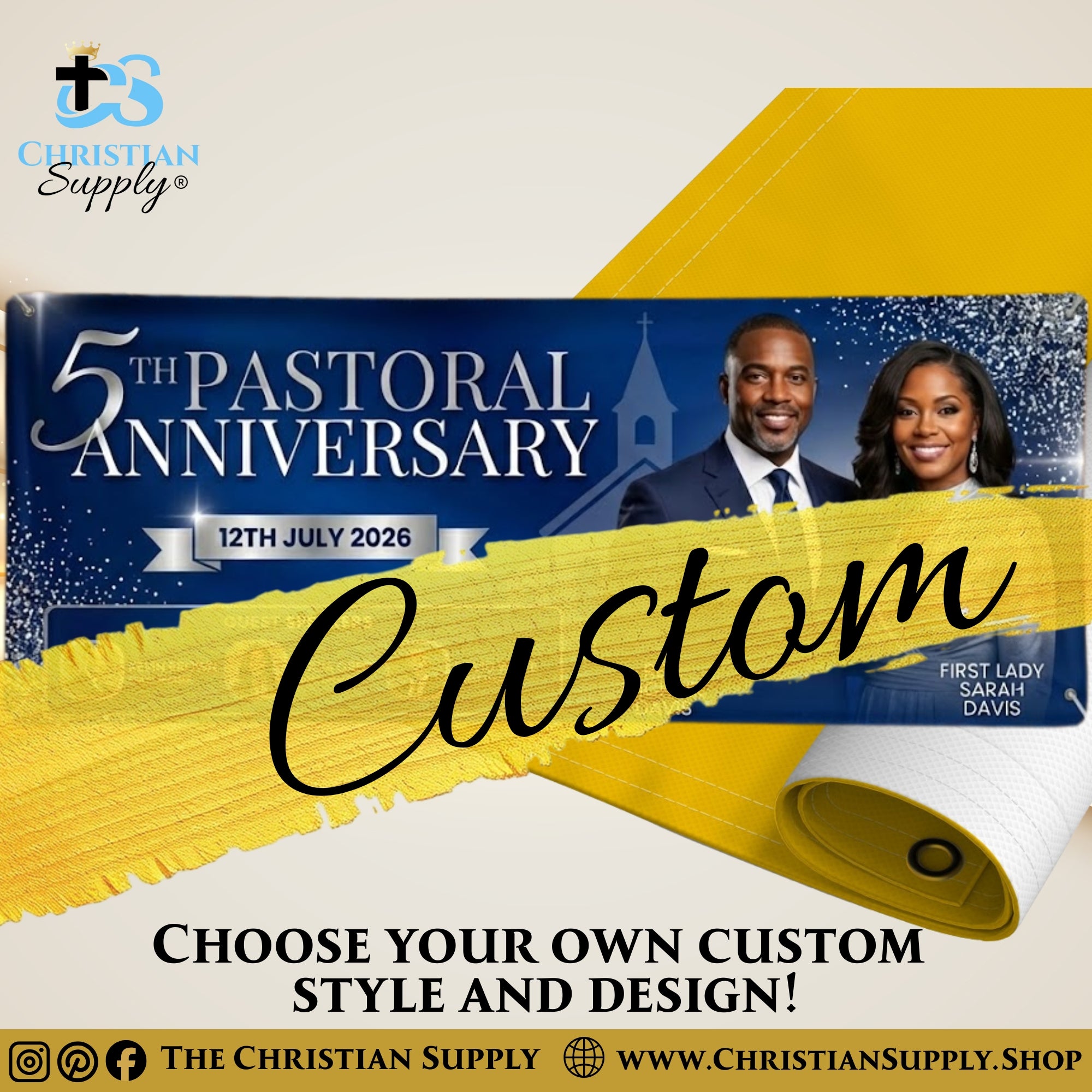Custom Backdrop Banners – Full Color Event, Church, and Photo Backdrops