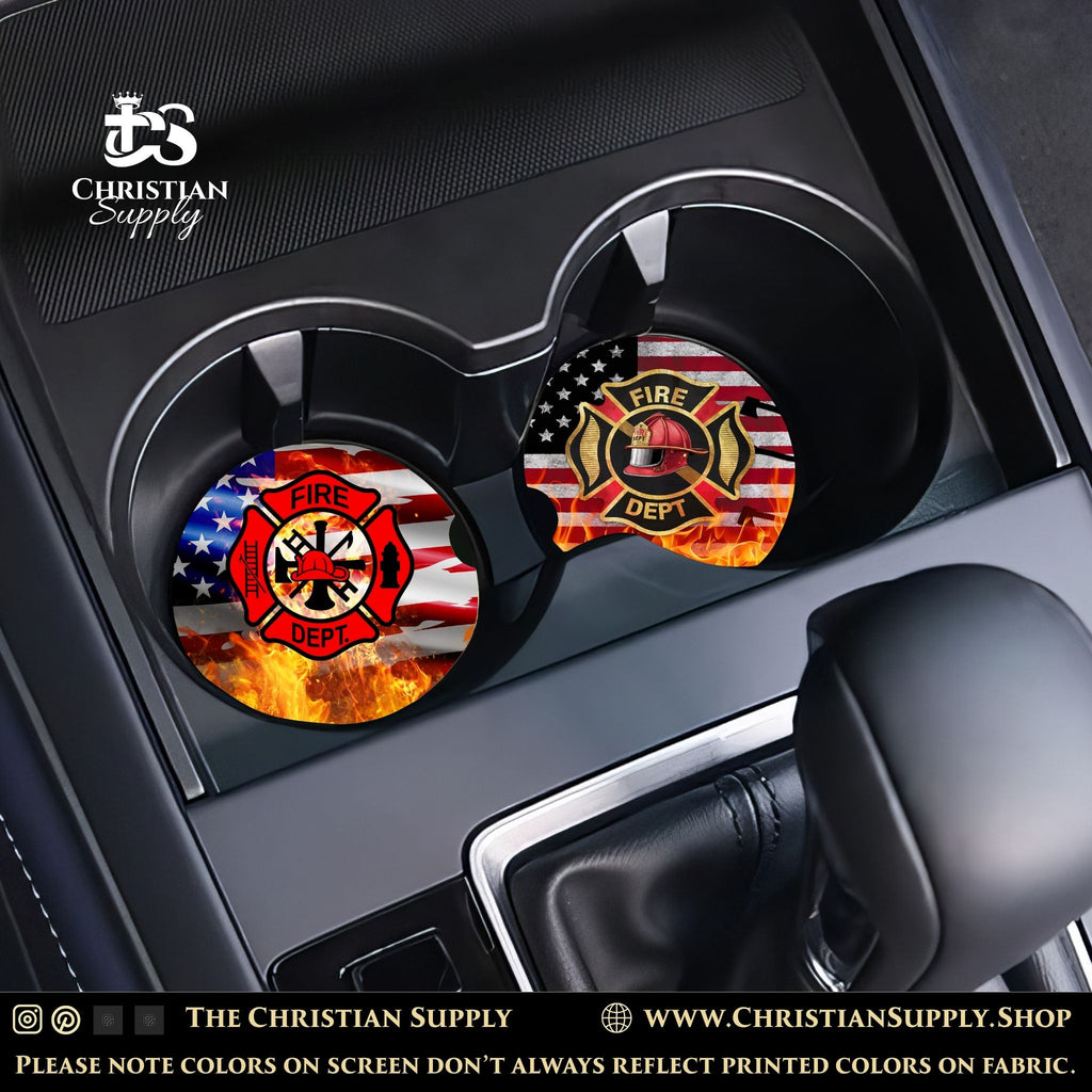 Custom Wooden Car Coaster – Personalized Car Accessories (Single or Sets)