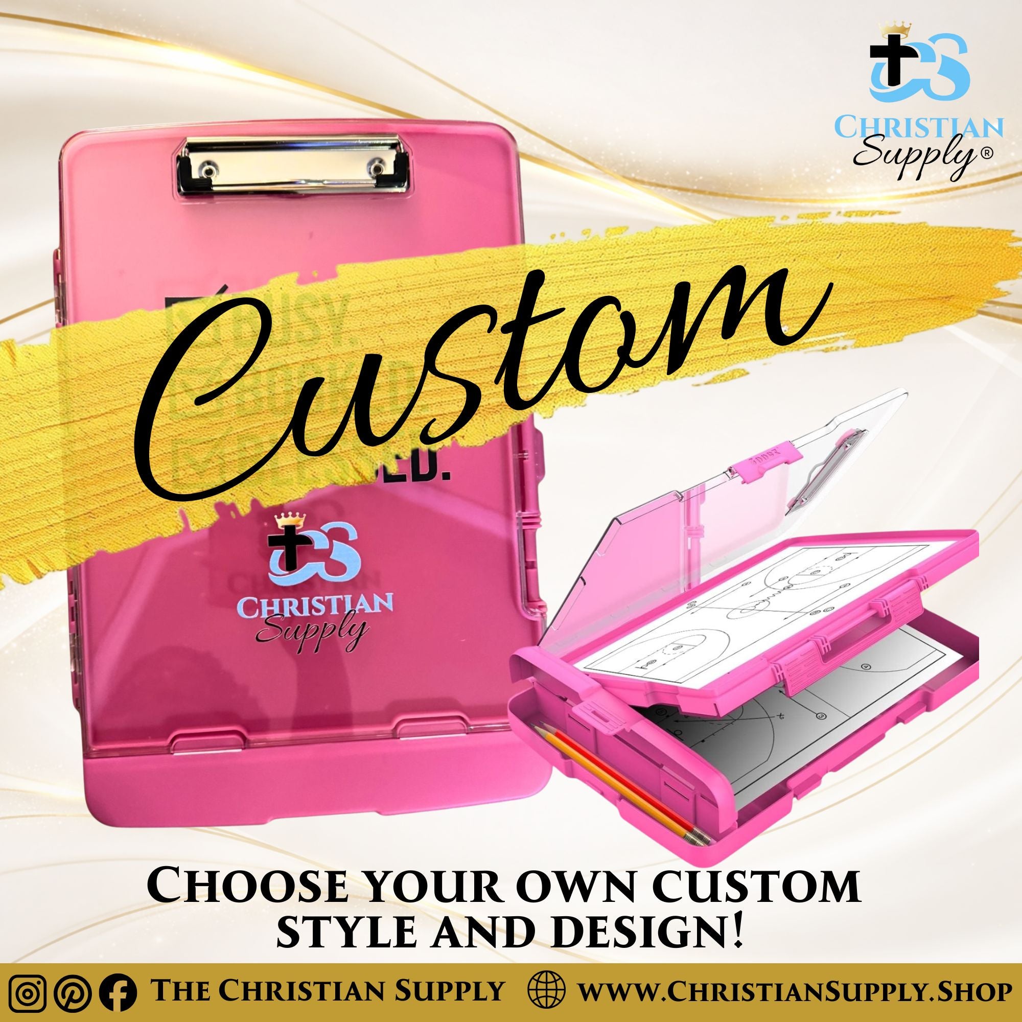 Custom Storage Clipboard – Heavy-Duty, Writable Cover with Dual Storage