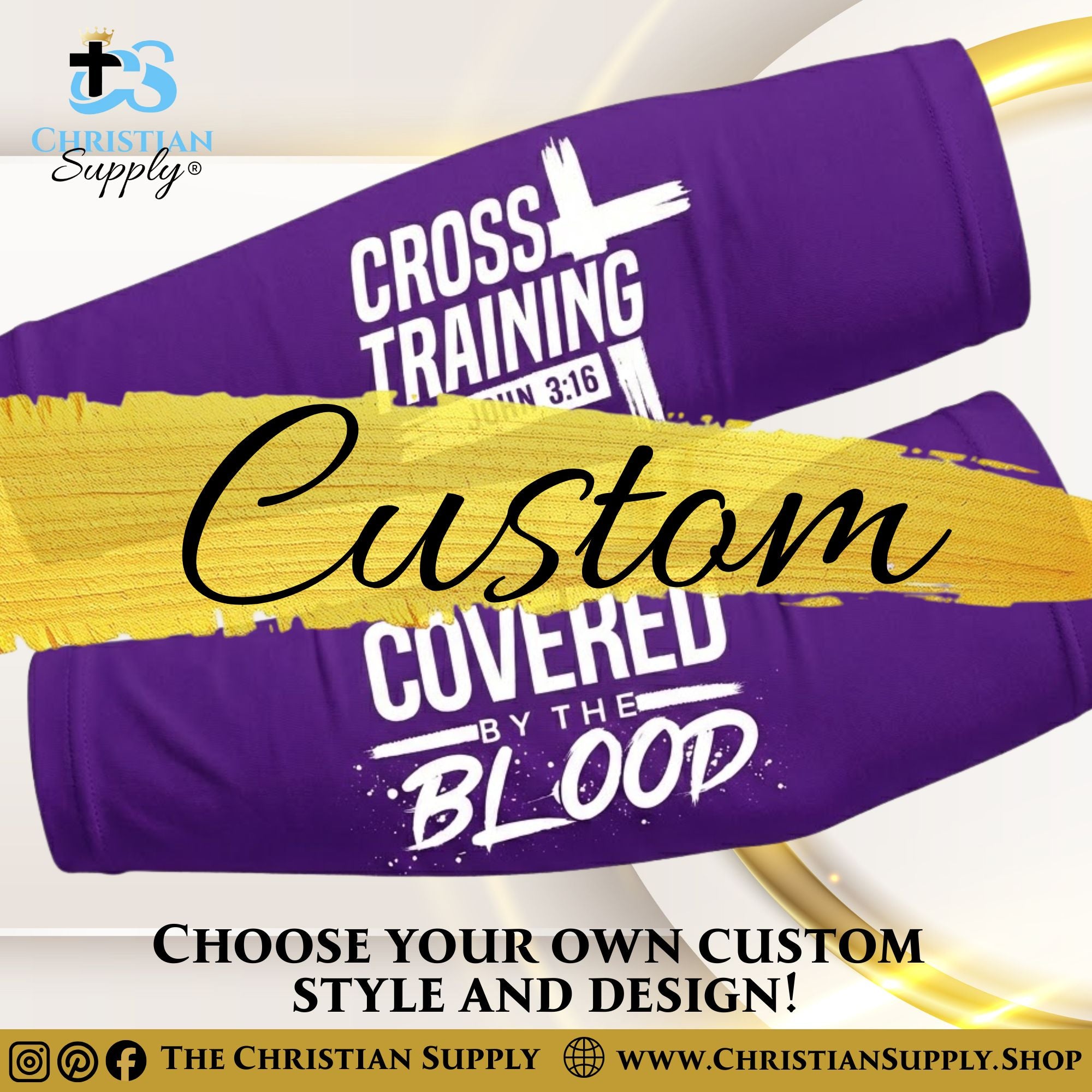 Cooling Compression Arm Sleeves – Lightweight Custom Activewear