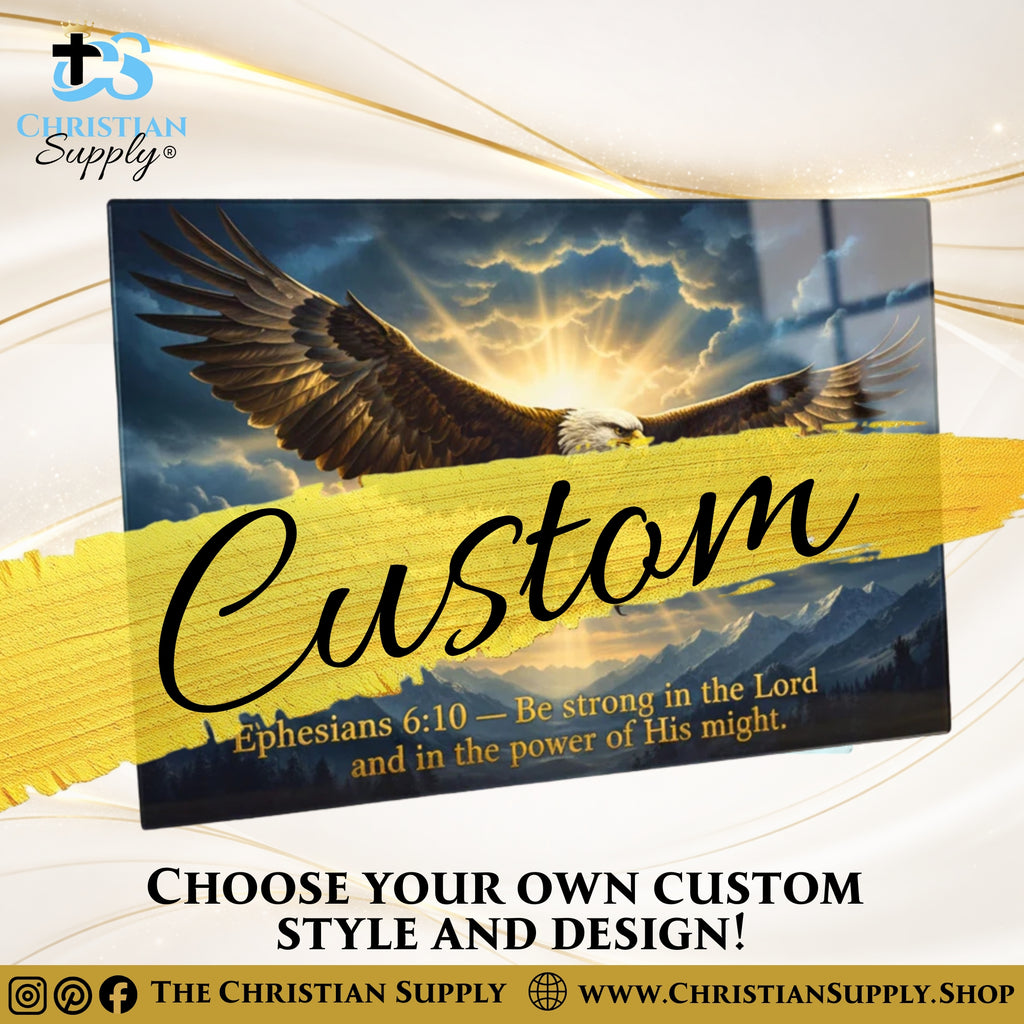 Custom Glass Cutting Board – Personalized Full‑Print Tempered Kitchen Board