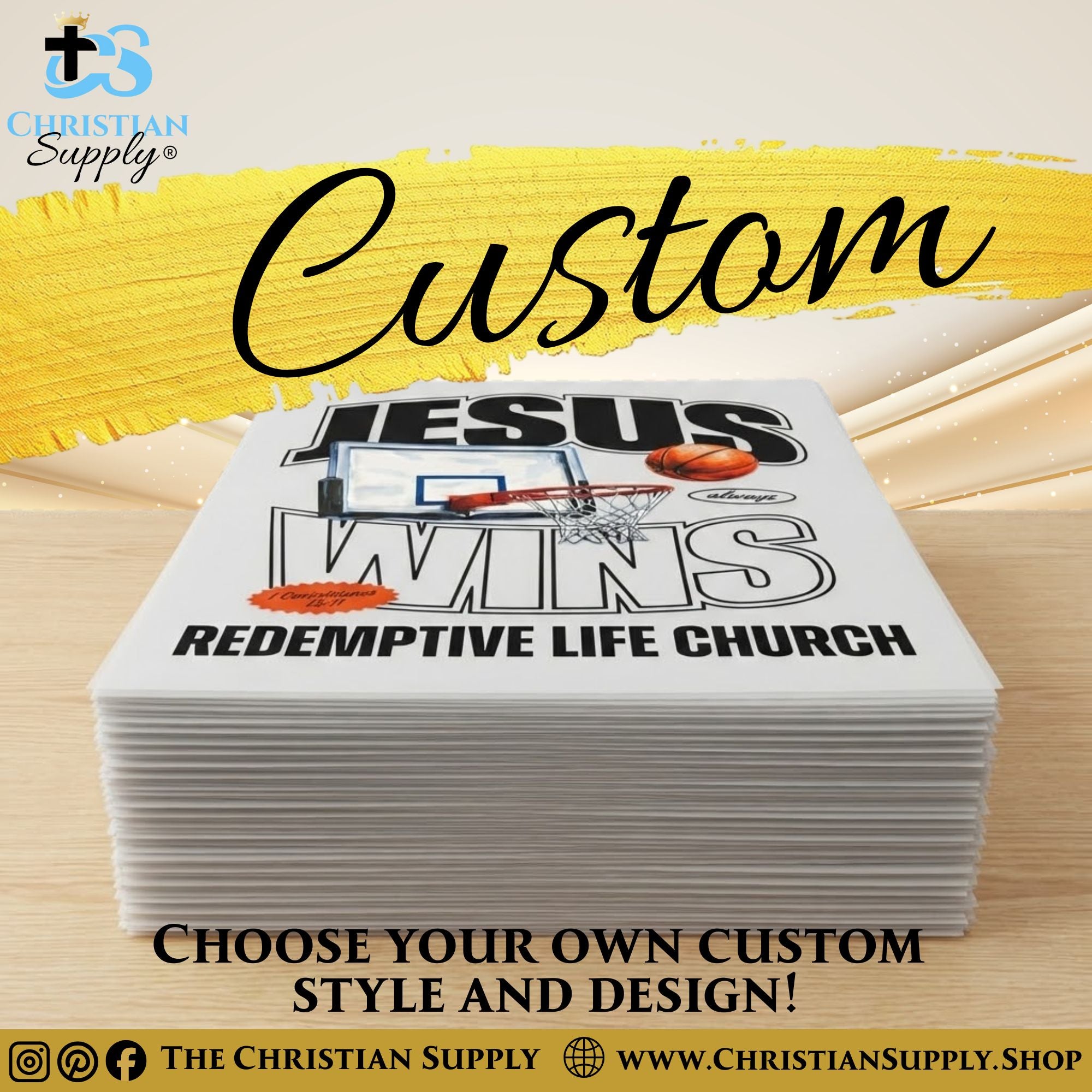 Custom DTF Heat Transfers – Ready to Press for Christian Apparel