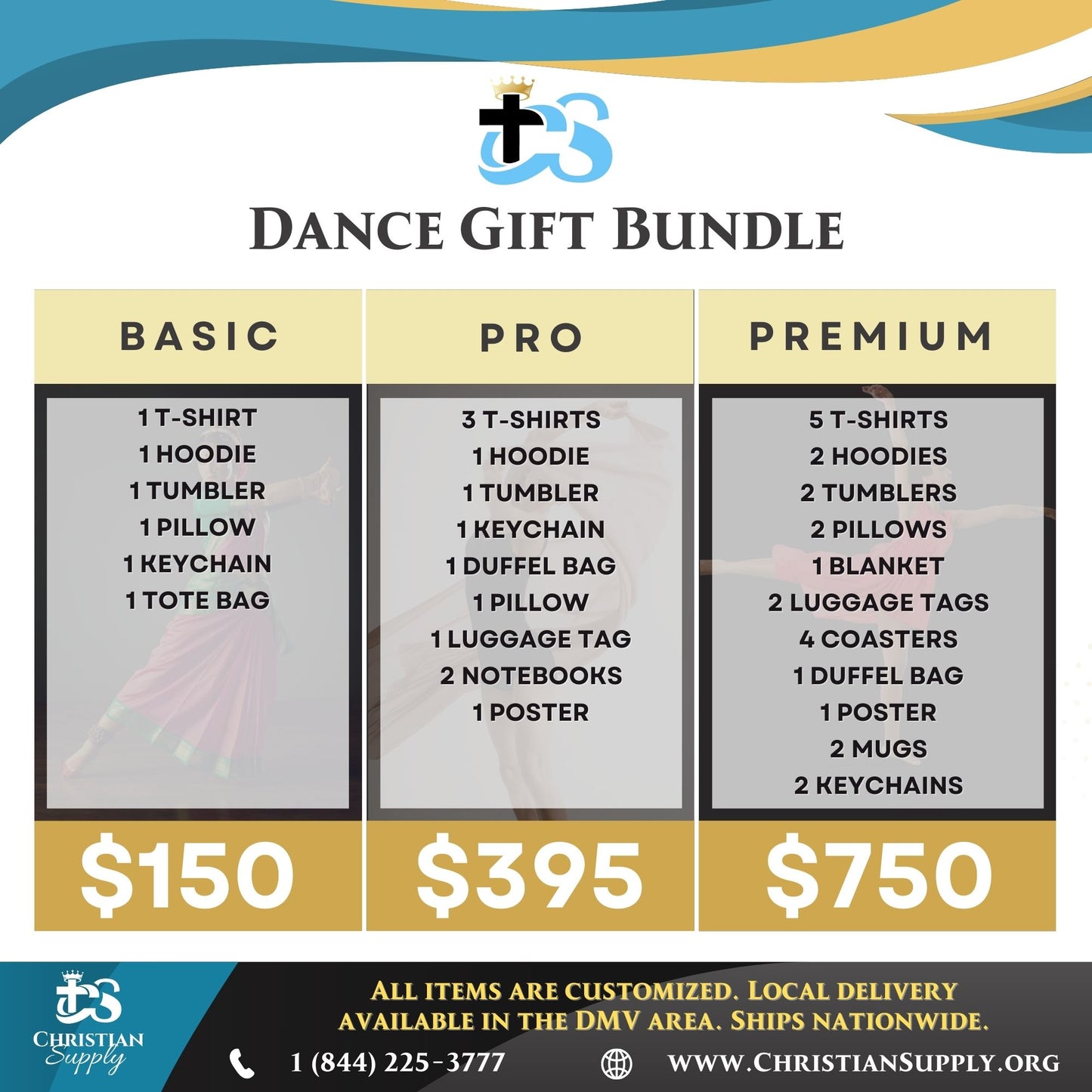 dance gift bundle | custom apparel and personalized keepsakes for dancers and teams