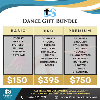 Dance Gift Bundle | Custom Apparel and Personalized Keepsakes for Dancers and Teams