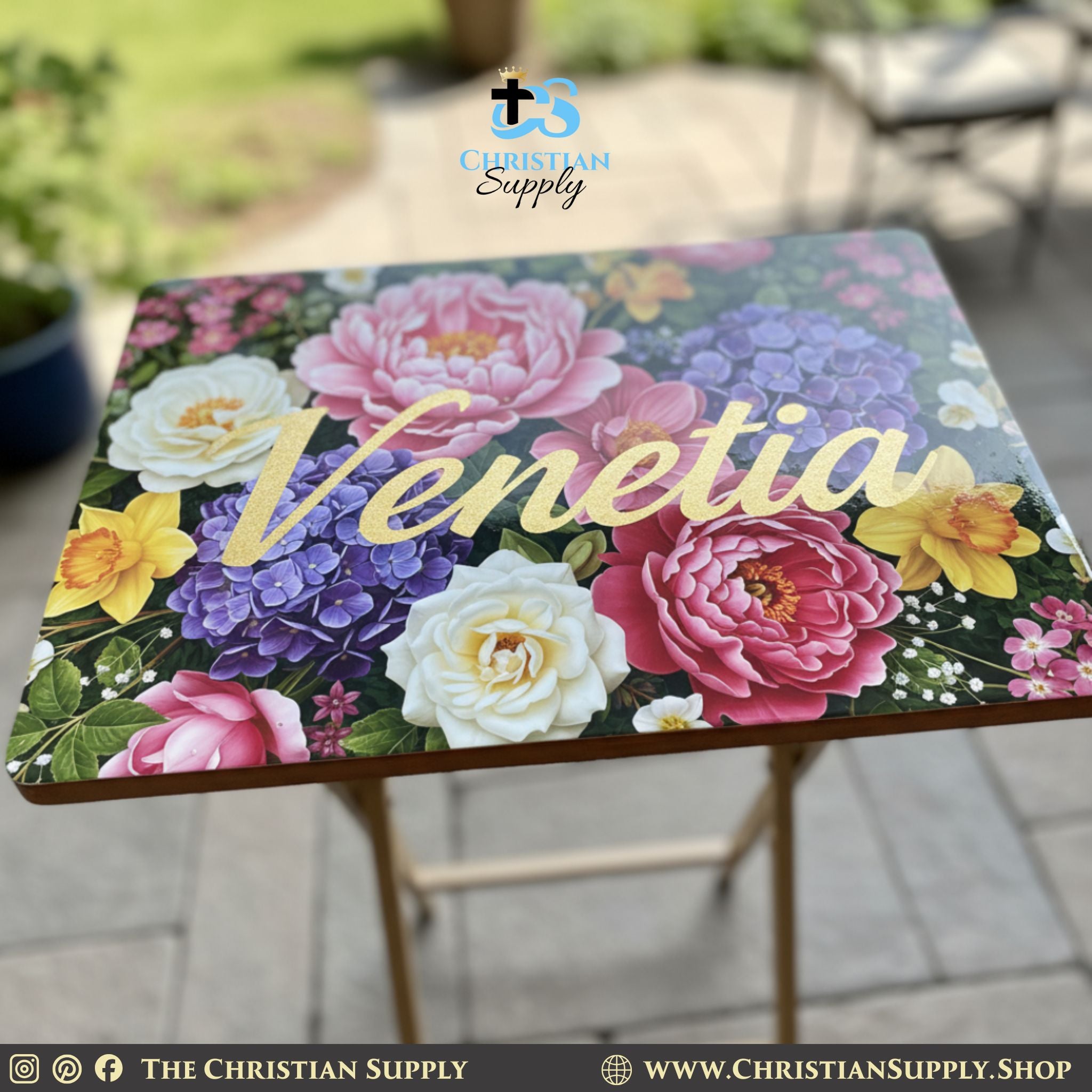 Custom Folding Wood TV Tray Tables – Set of 2 or Set of 4 | Sturdy & Stylish
