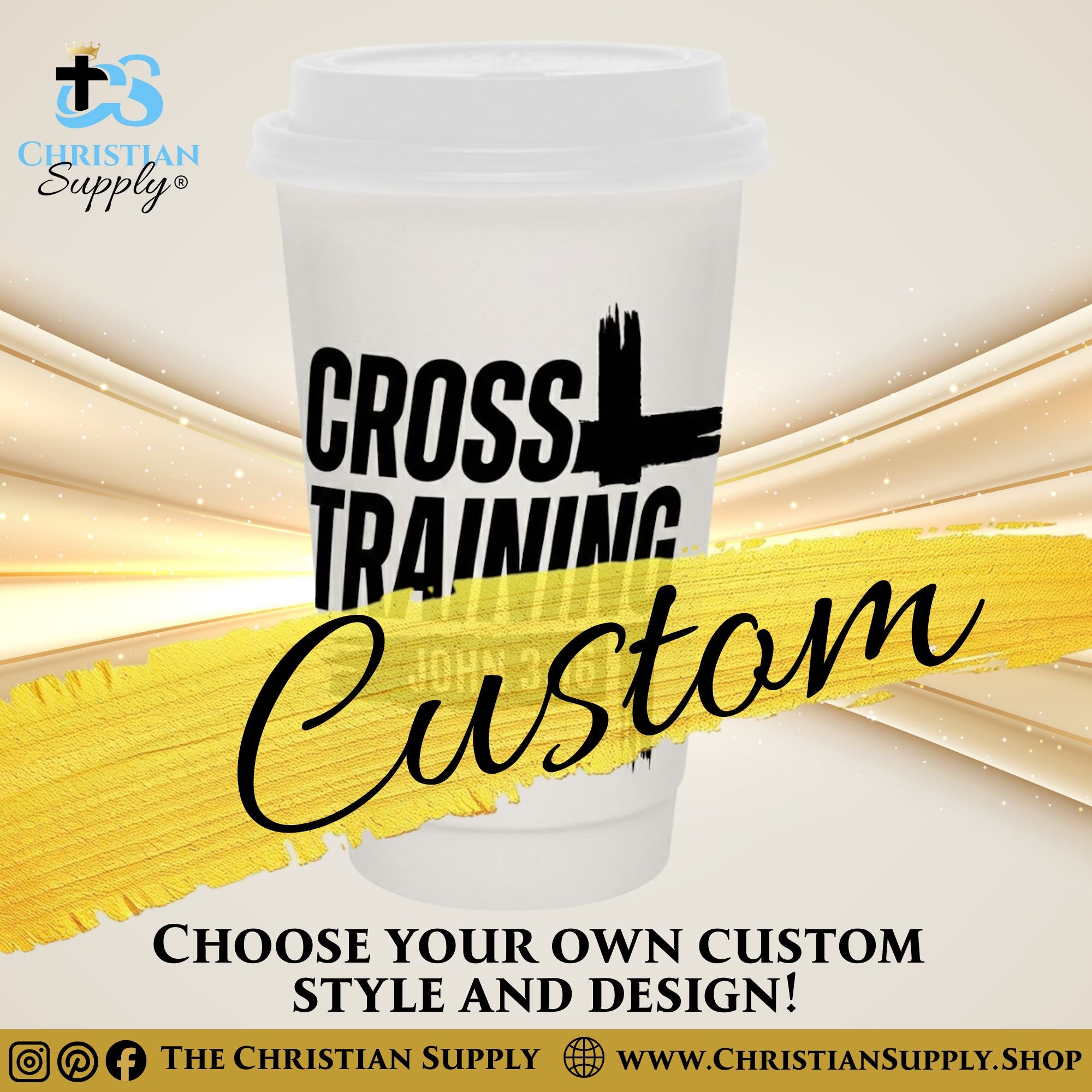 Custom Event Cups – Stadium & Hot Cups with Lids in Bulk Packs