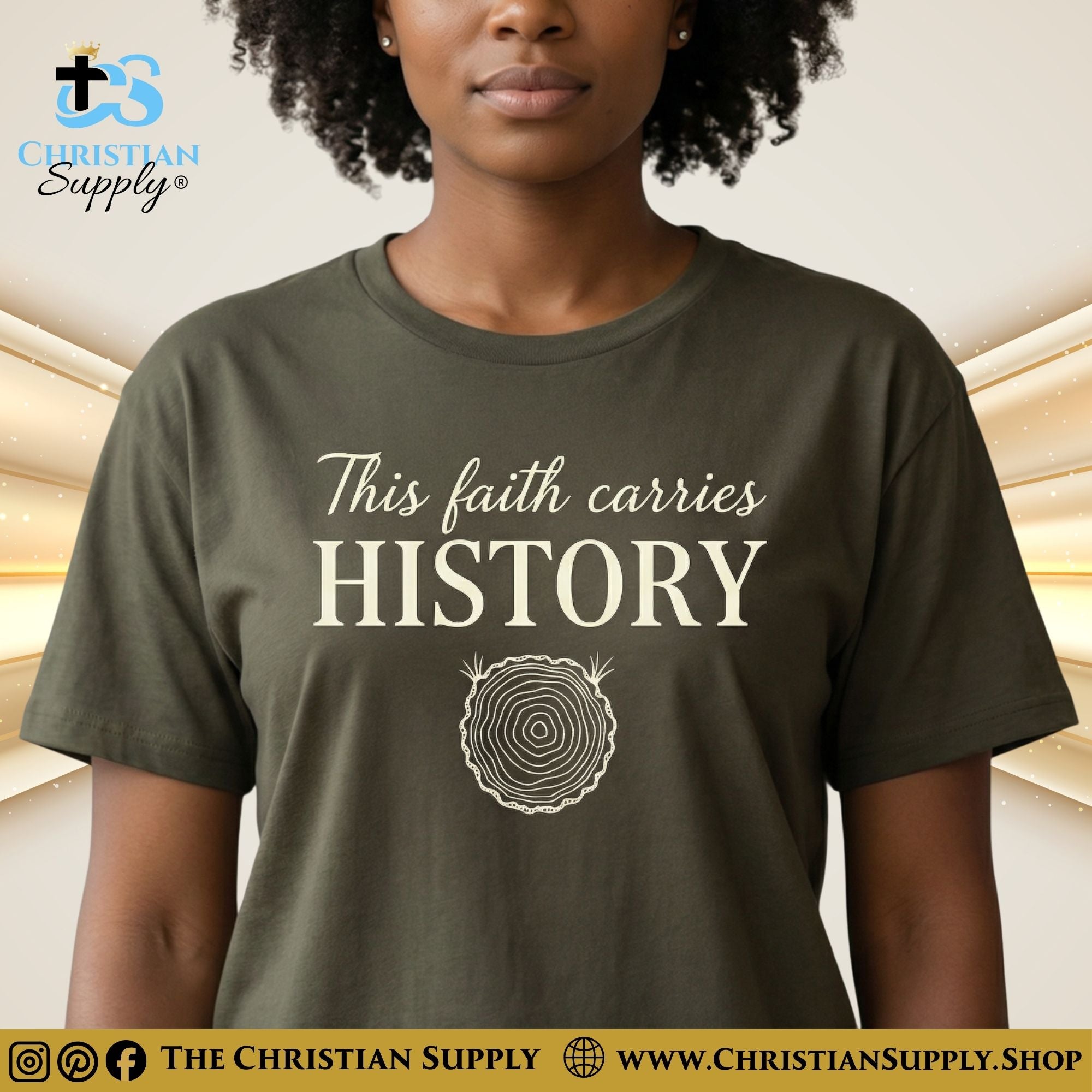 This Faith Carries History T‑Shirt – Generational Legacy Christian Tee
