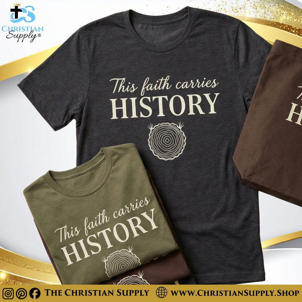 This Faith Carries History T‑Shirt – Generational Legacy Christian Tee