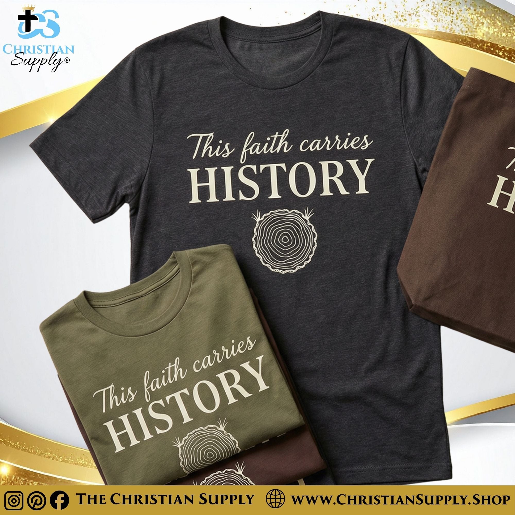 This Faith Carries History T‑Shirt – Generational Legacy Christian Tee