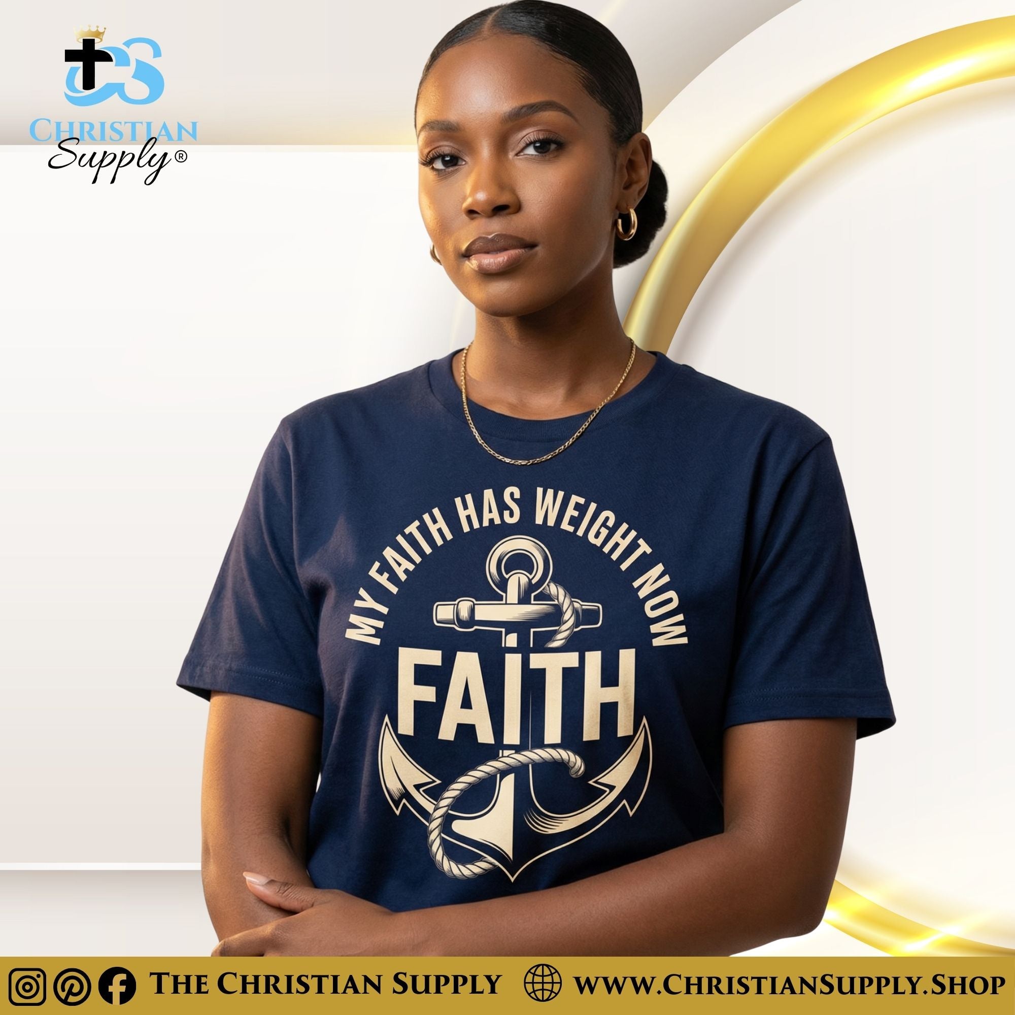 My Faith Has Weight Now T‑Shirt – Anchor & Rope Christian Graphic Tee