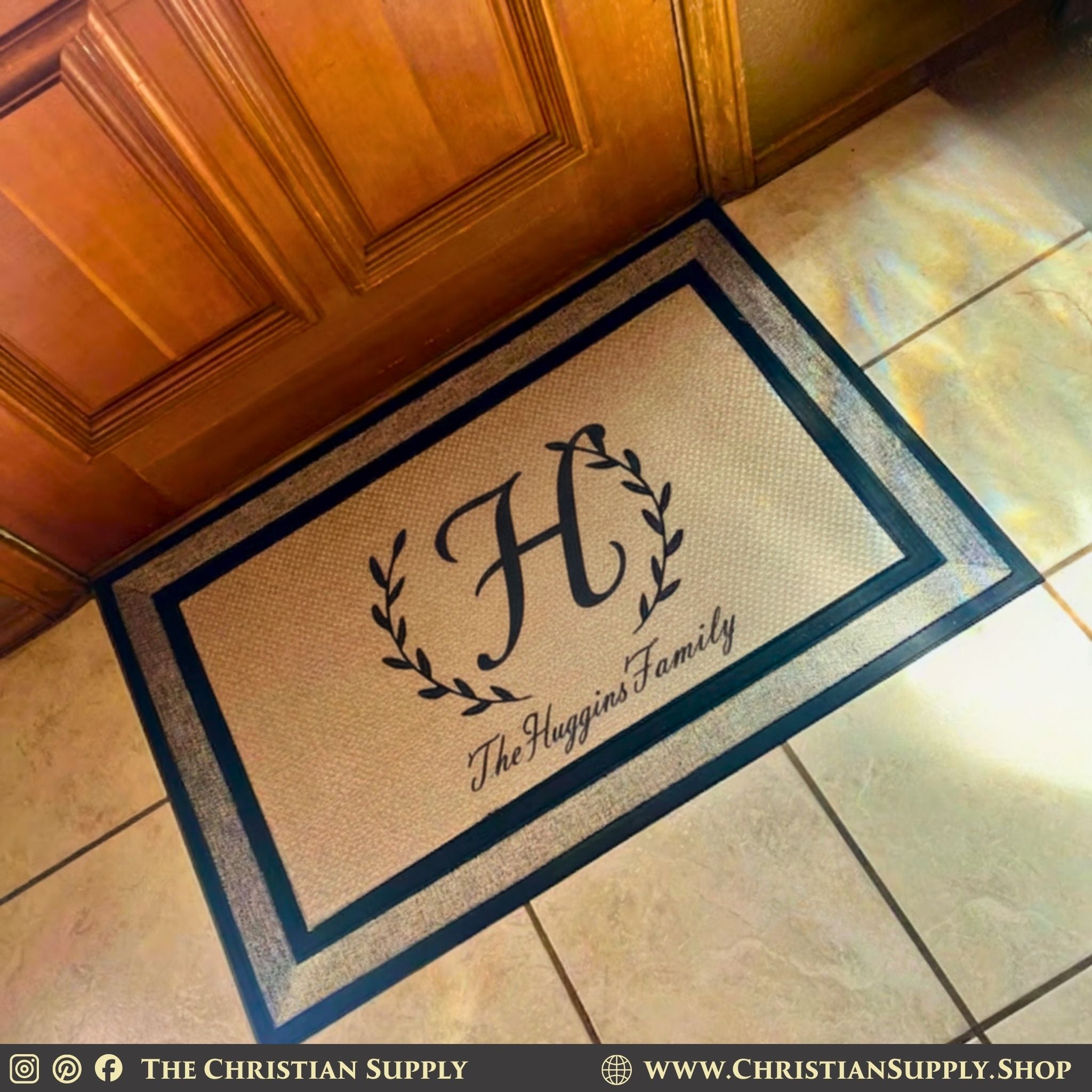 Custom Outdoor Doormat – Weather-Resistant with Slip-Resistant Rubber Backing