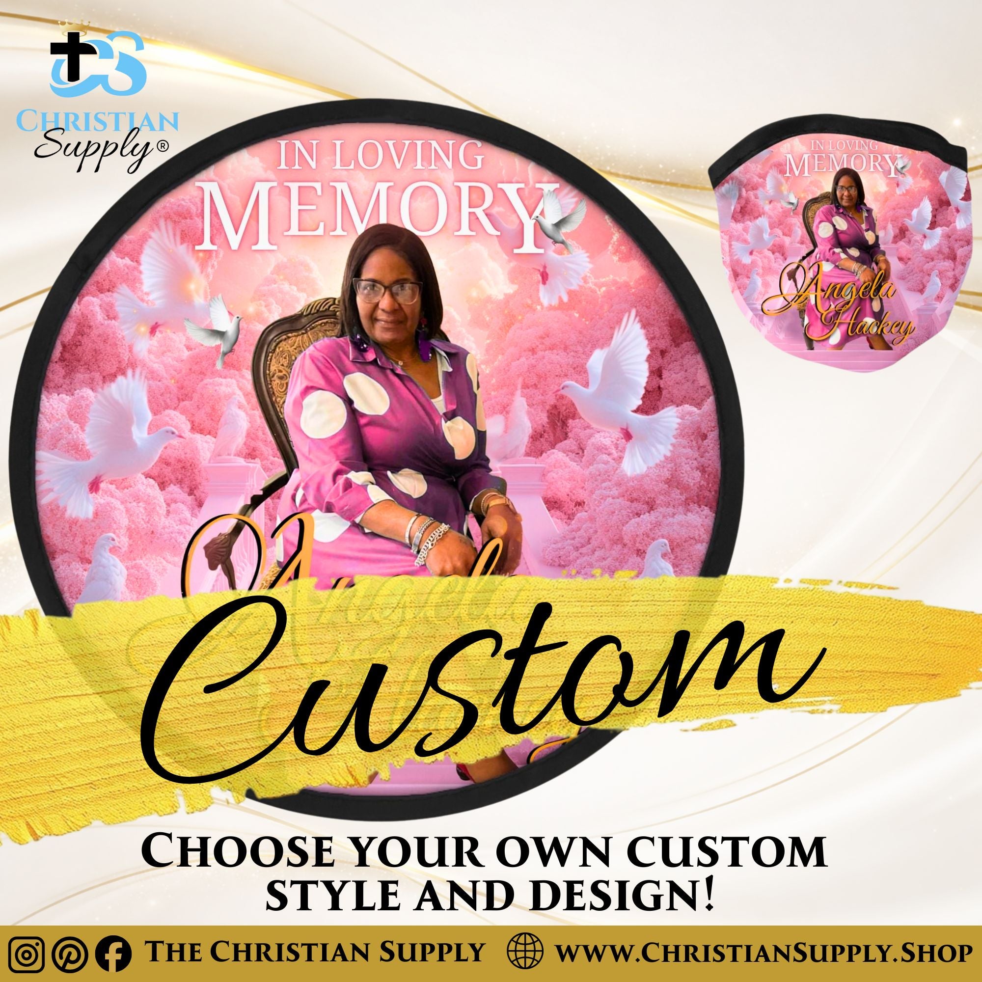 Foldable Event Fans with Custom Printing & Carrying Pouch