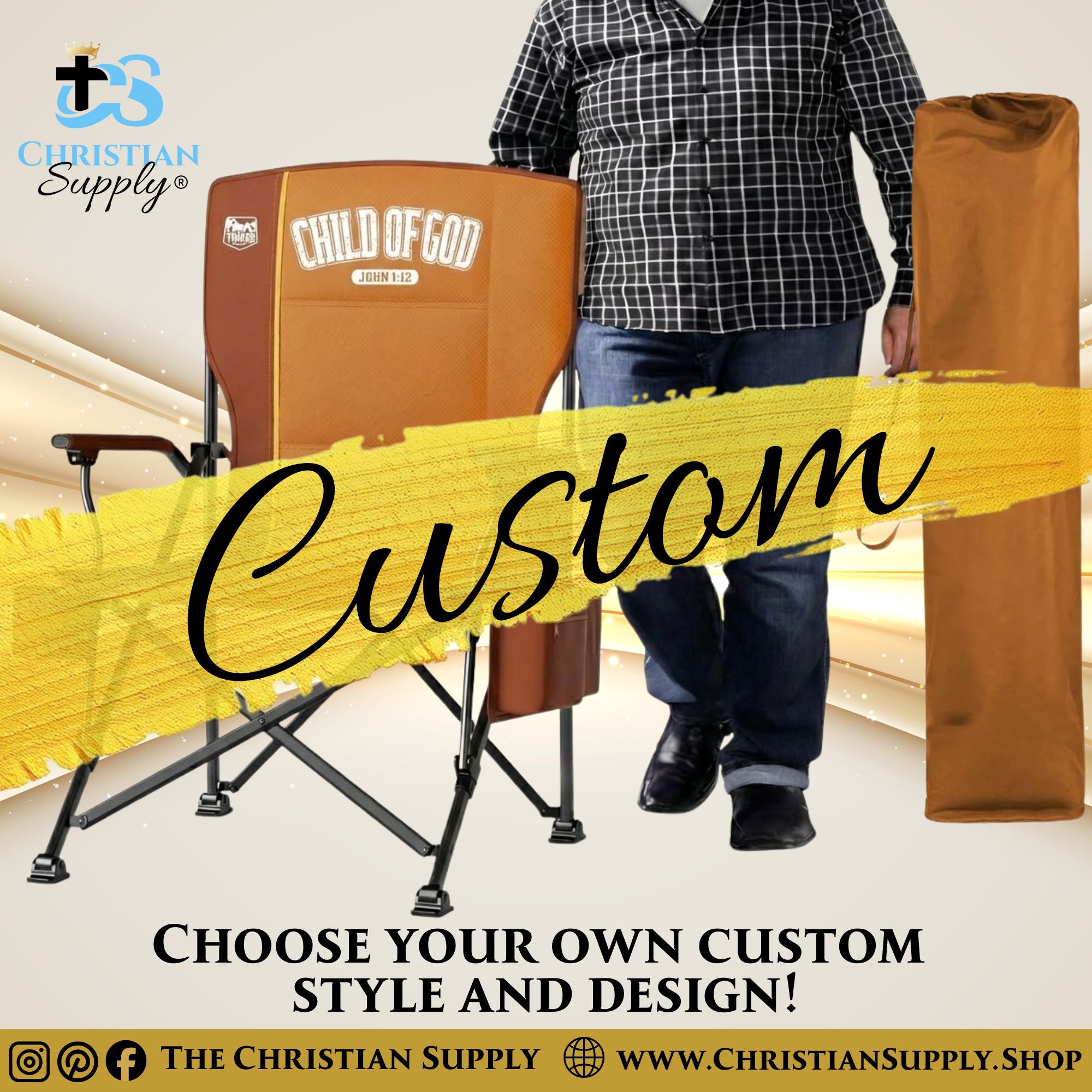 Custom Folding Camp Chairs with Logo or Design