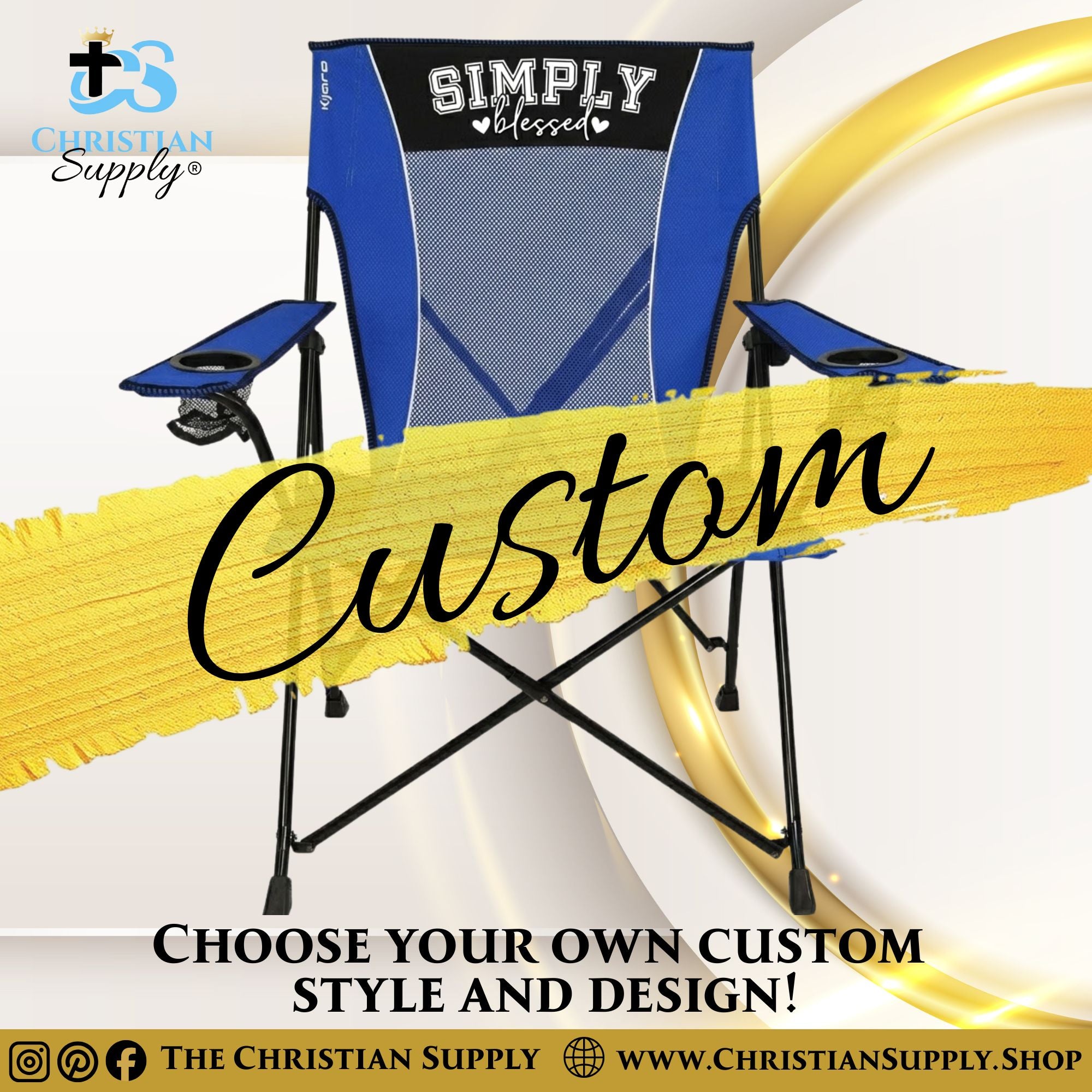 Custom Folding Camp Chairs with Logo or Design