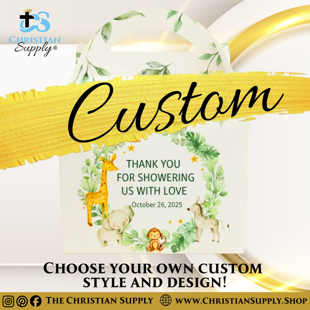 Customizable Gable Gift Boxes Party Favor Boxes Eco-Friendly Favor Box Sets