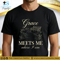 Grace Meets Me Where I Am T‑Shirt – Park Bench Faith Graphic Tee