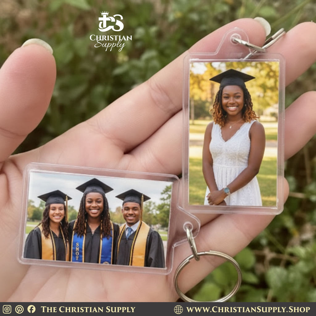Custom Acrylic Photo Keychain Double Sided Personalized Memory Keepsake