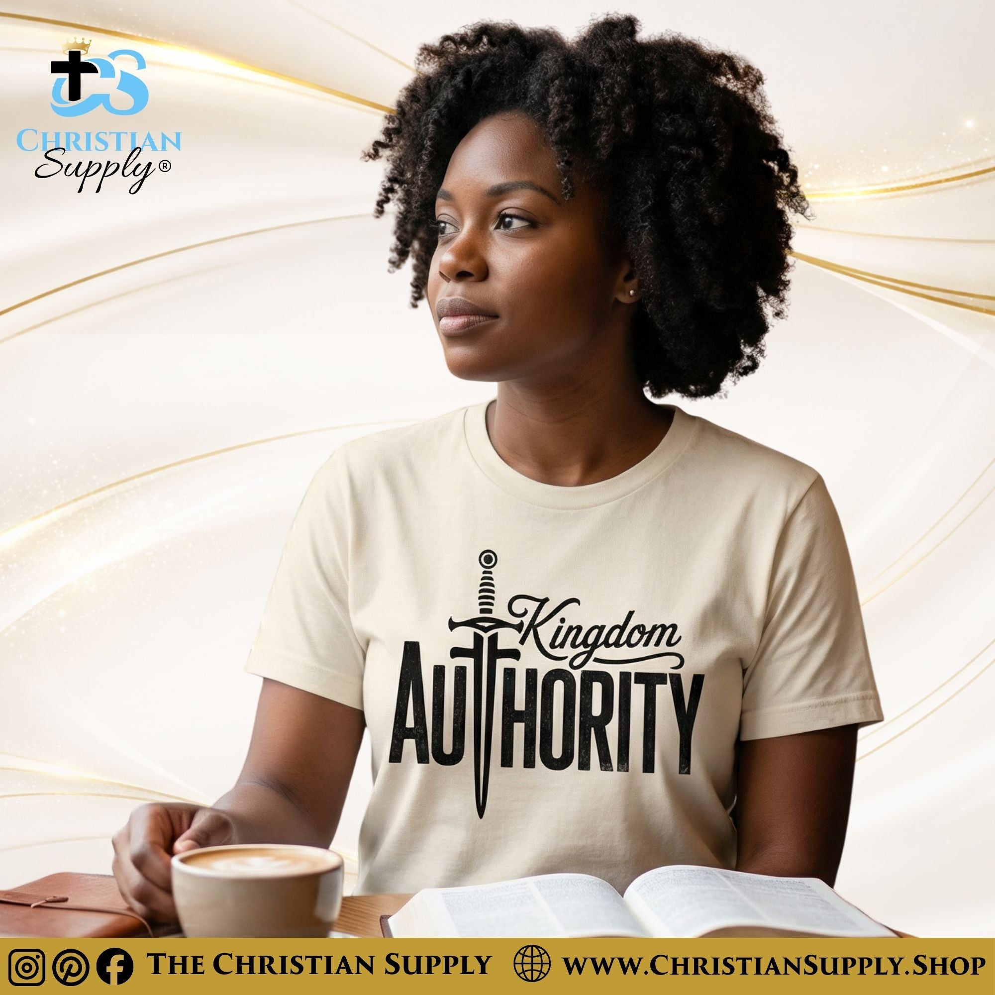 Kingdom Authority T-Shirt – Christian Bold Faith Tee