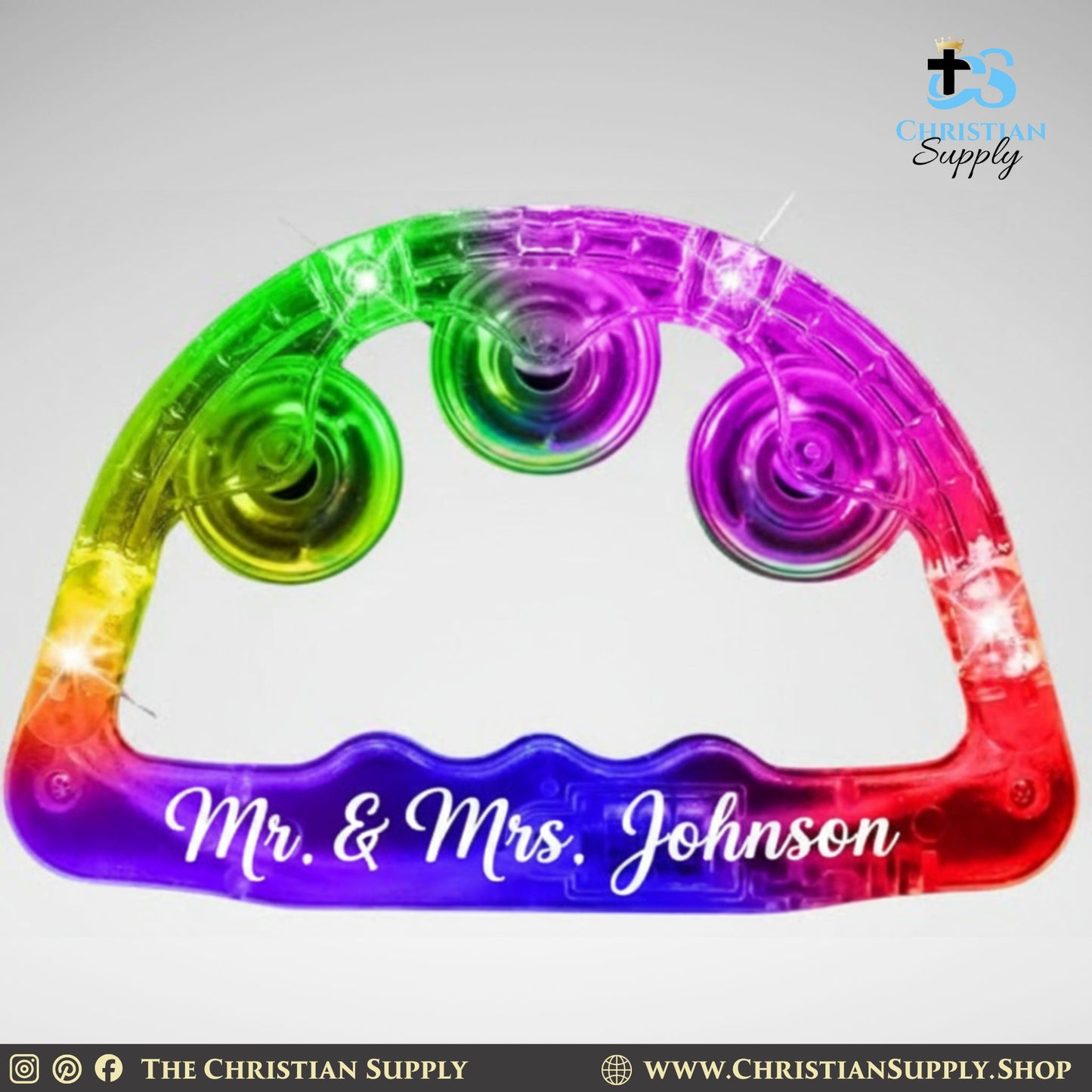 LED Light-Up Tambourines (Set of 20)