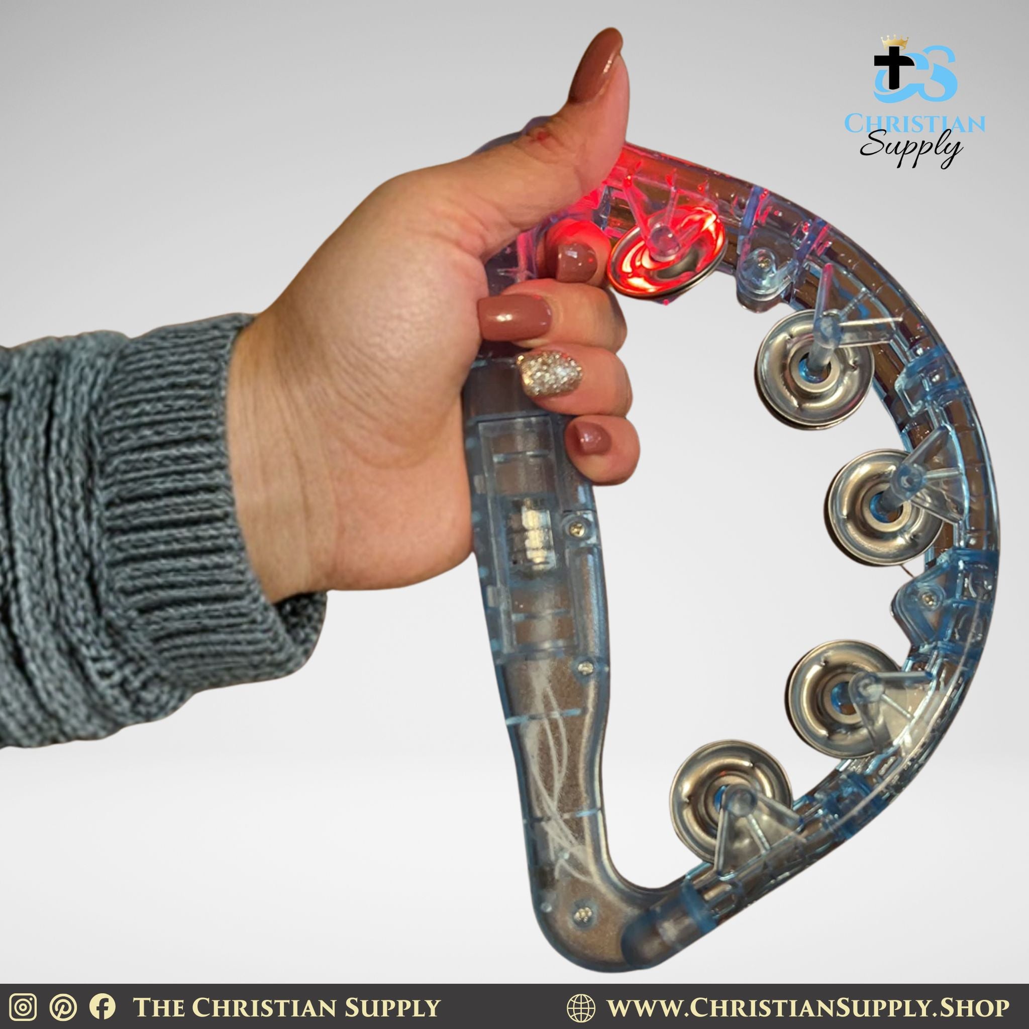 Custom LED Light Up Tambourines (Set of 20)