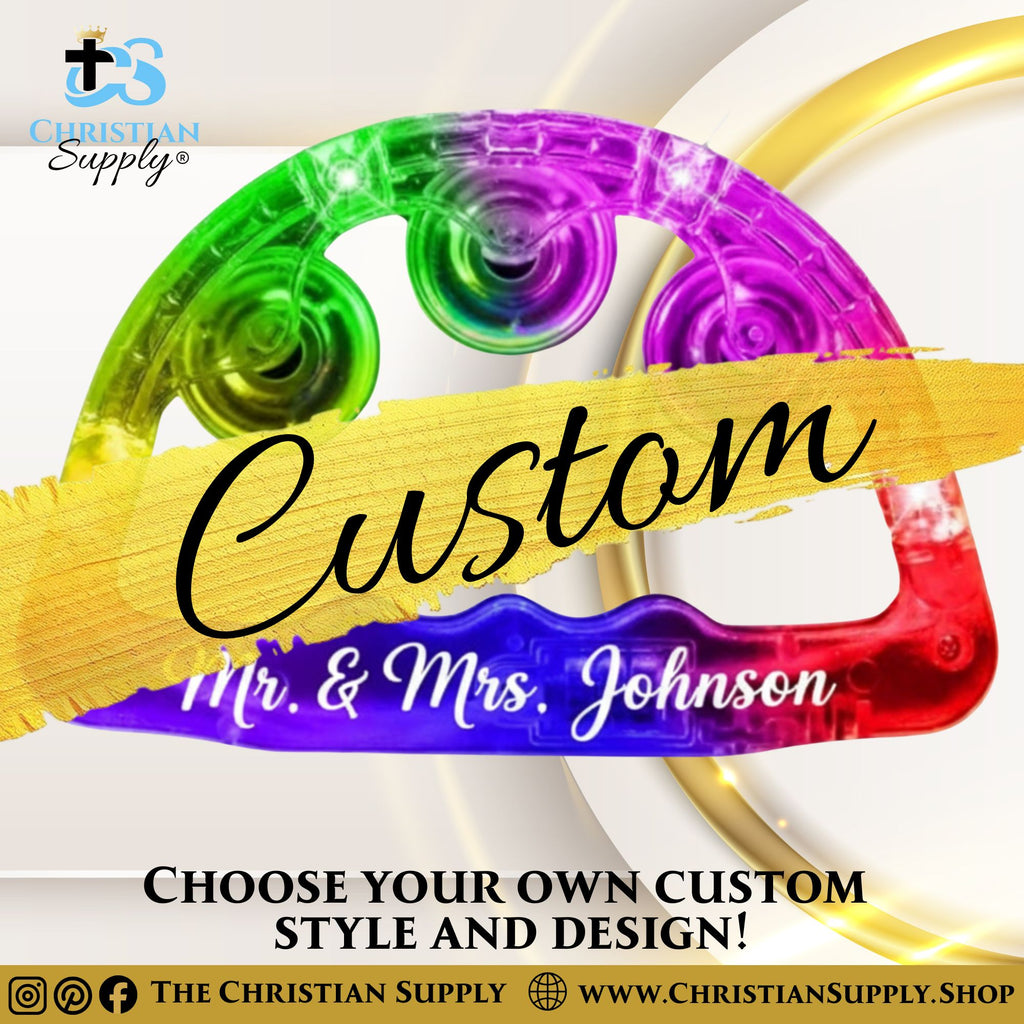 Custom LED Light Up Tambourines (Set of 20)