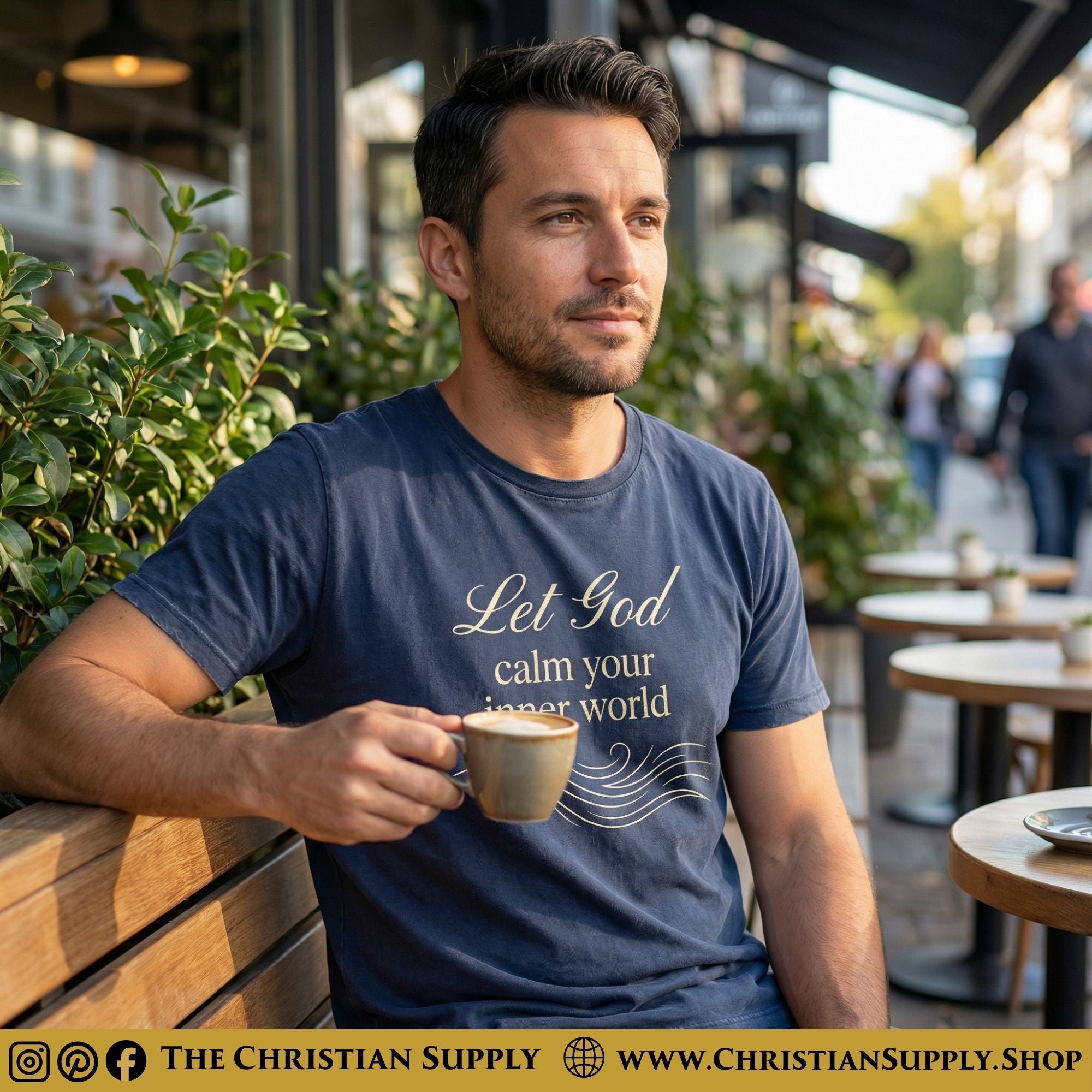 Let God Calm Your Inner World T-Shirt – Faith-Inspired Comfort Tee