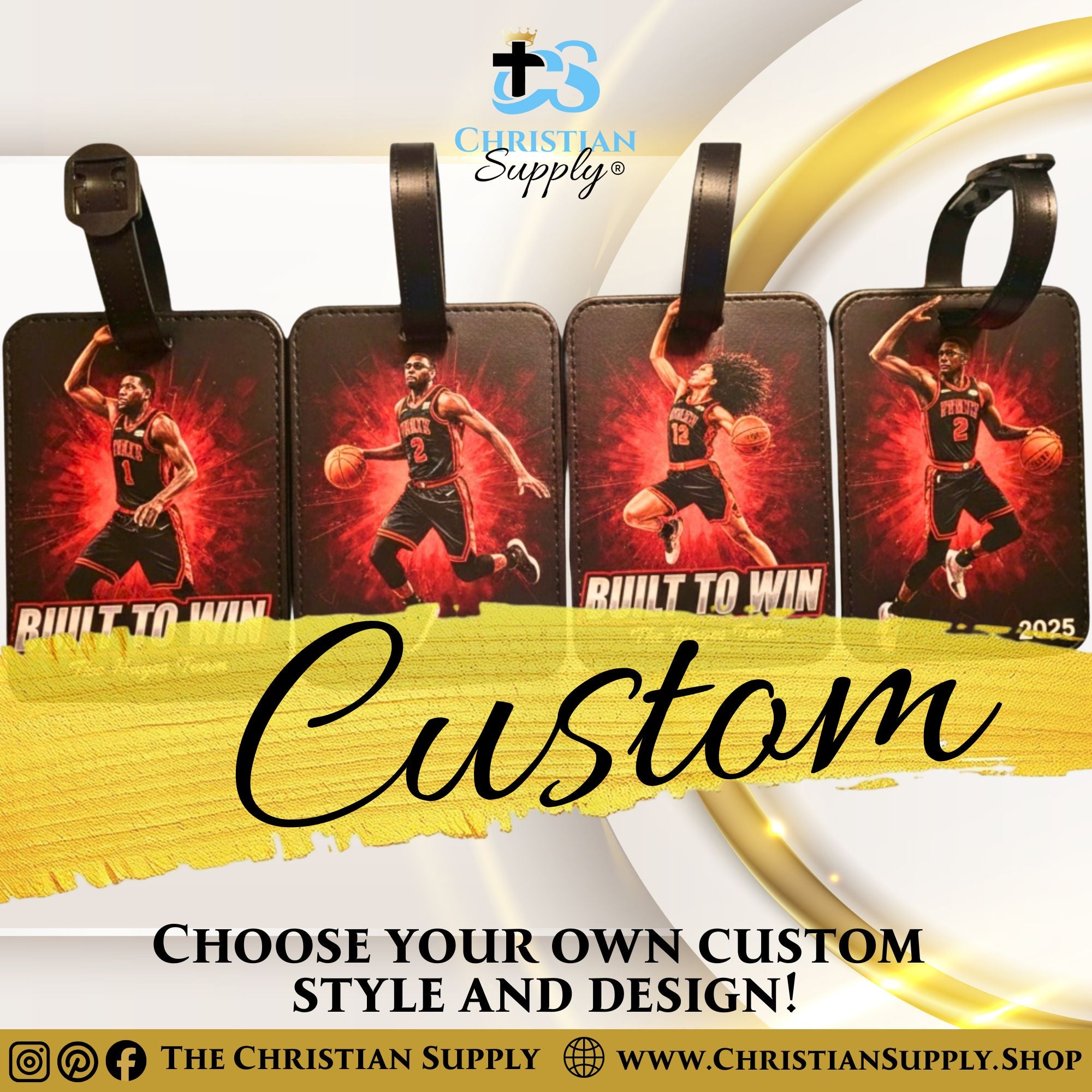 Custom Luggage Tags with Personalized Design for Group Travel and Events