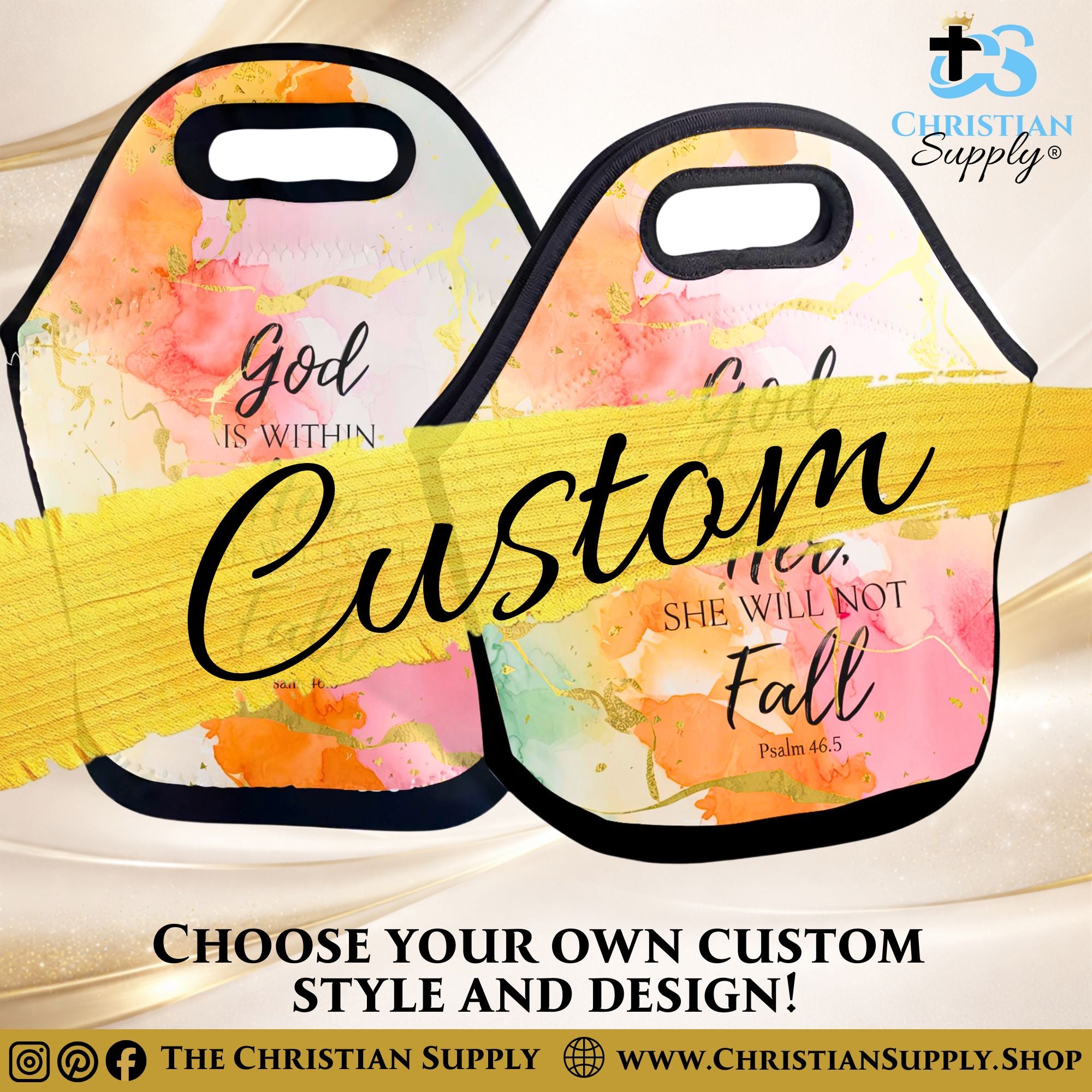 Custom Lunch Bags for School Work Events Insulated and Neoprene