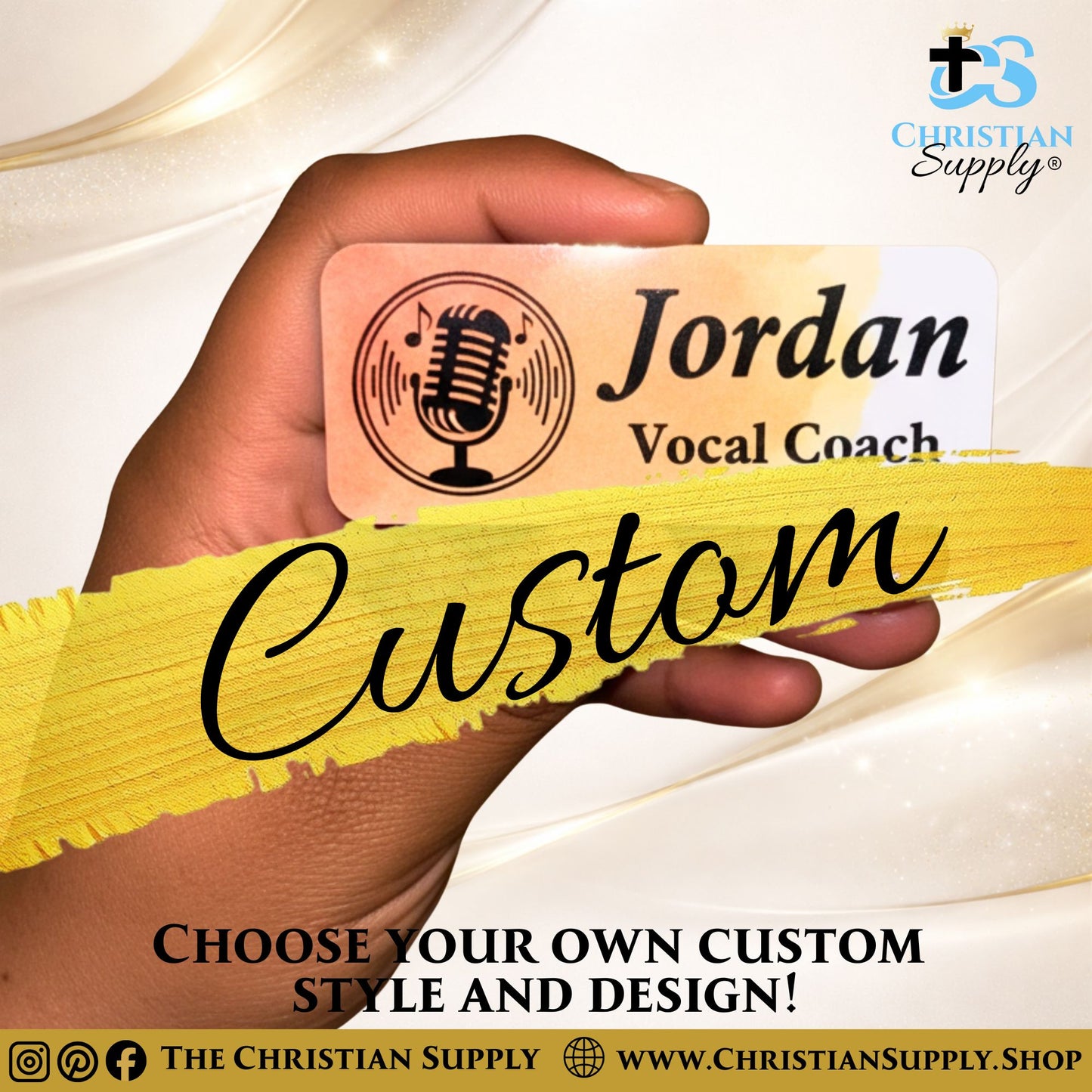 Custom Magnetic Name Badges for Church Ministry Events and Leadership Teams