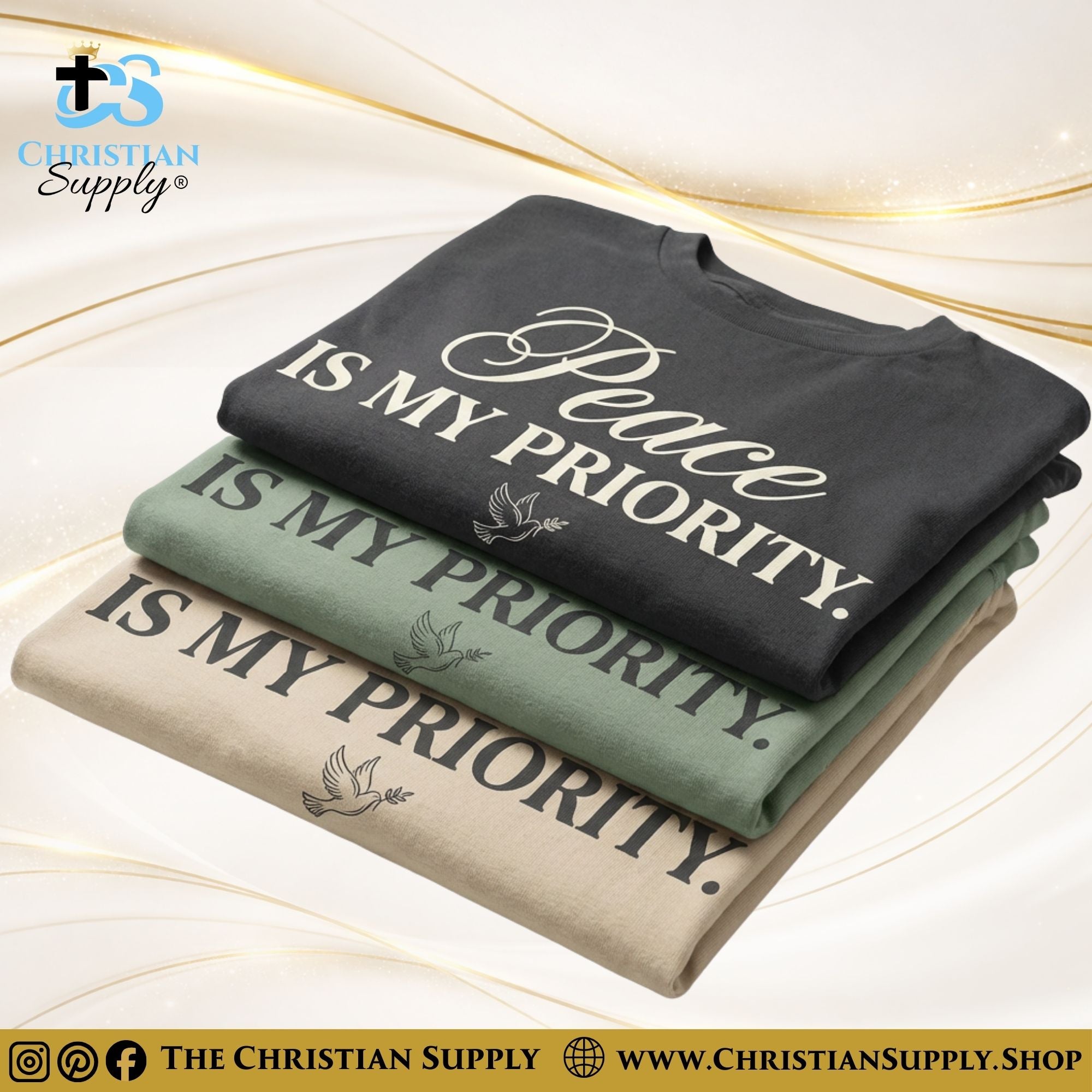 Peace Is My Priority T-Shirt – Christian Comfort Tee