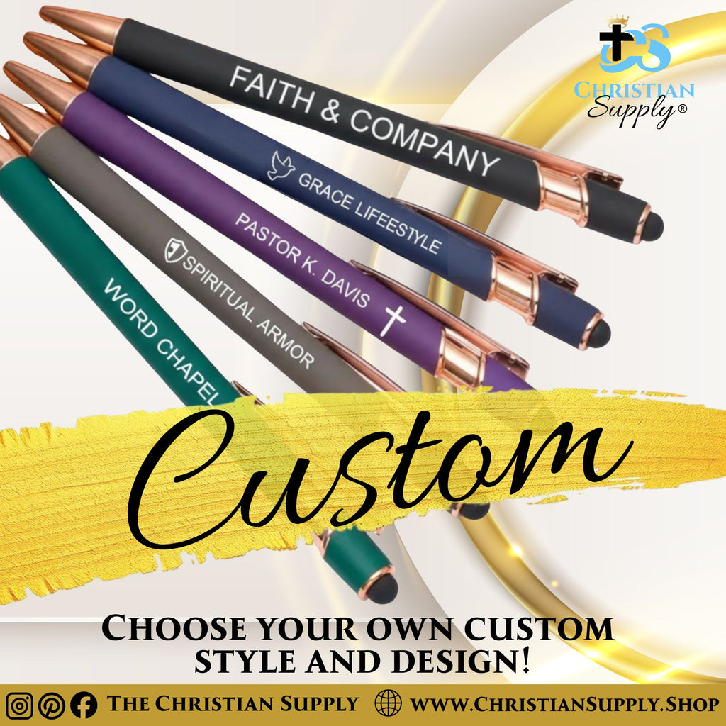 Custom Engraved Metal Pens with Optional Logo