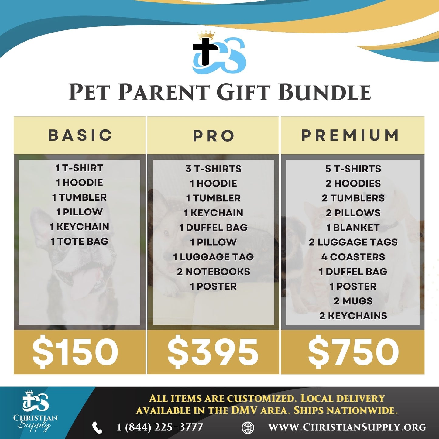 pet parent gift bundle | personalized gifts for dog moms, cat dads, and animal lovers