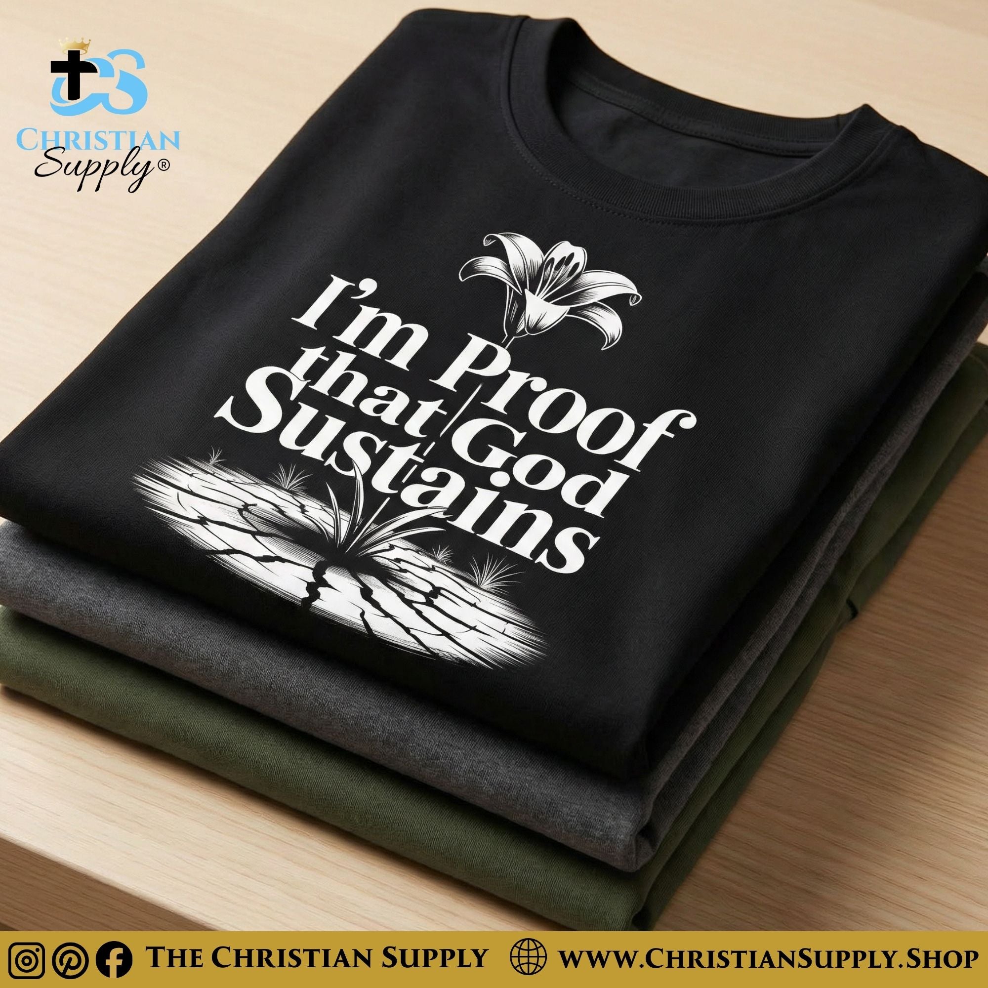 I'm Proof that God Sustains – Christian T-Shirt