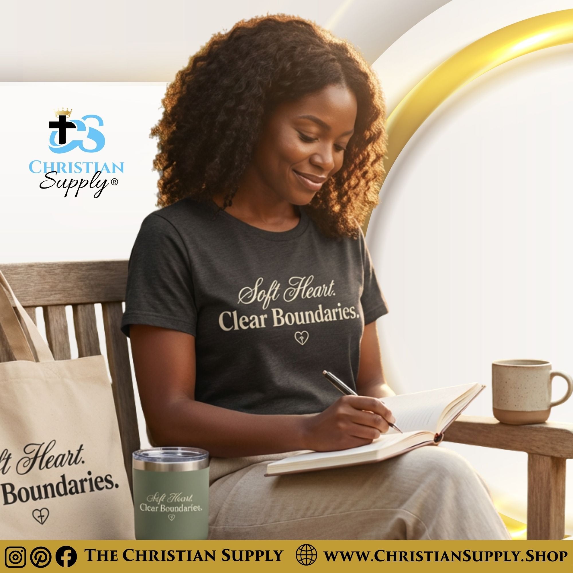 Soft Heart. Clear Boundaries. T-Shirt – Christian Tee