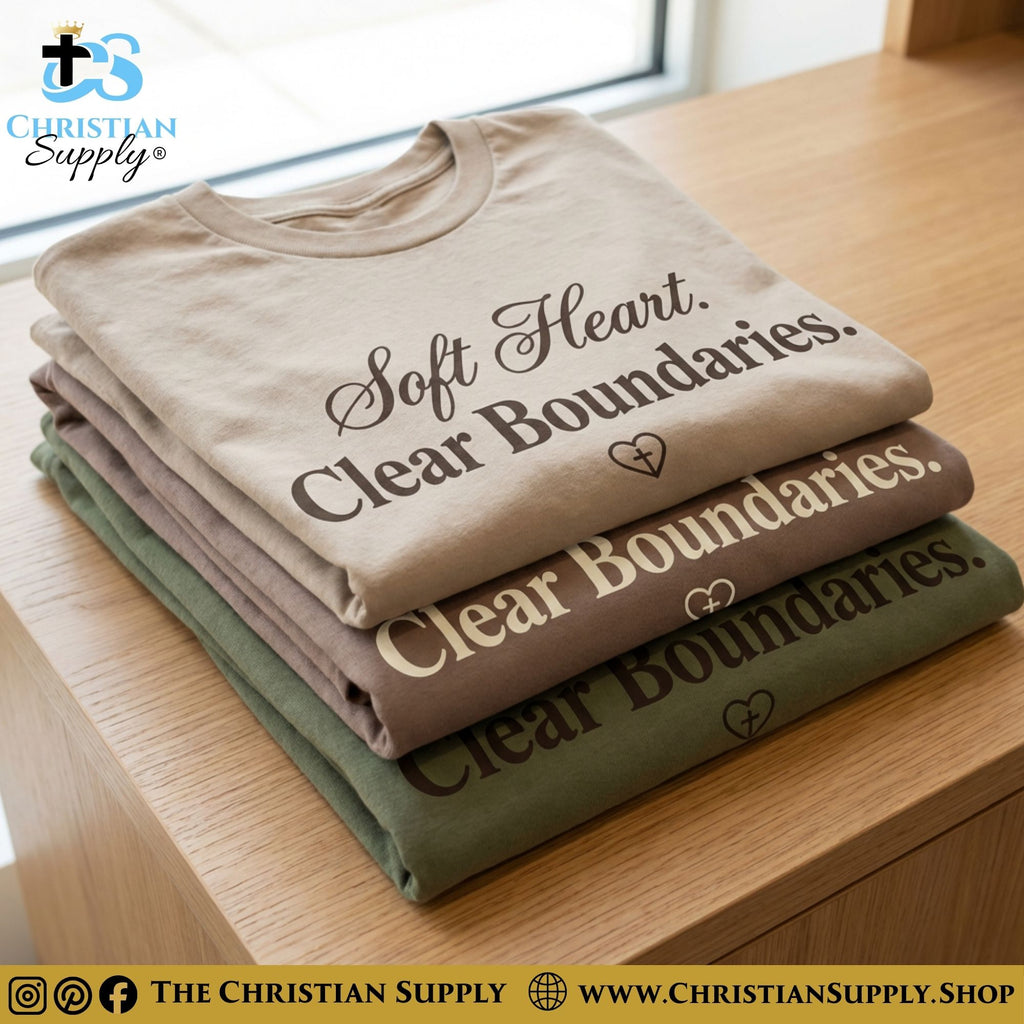 Soft Heart. Clear Boundaries. T-Shirt – Christian Tee