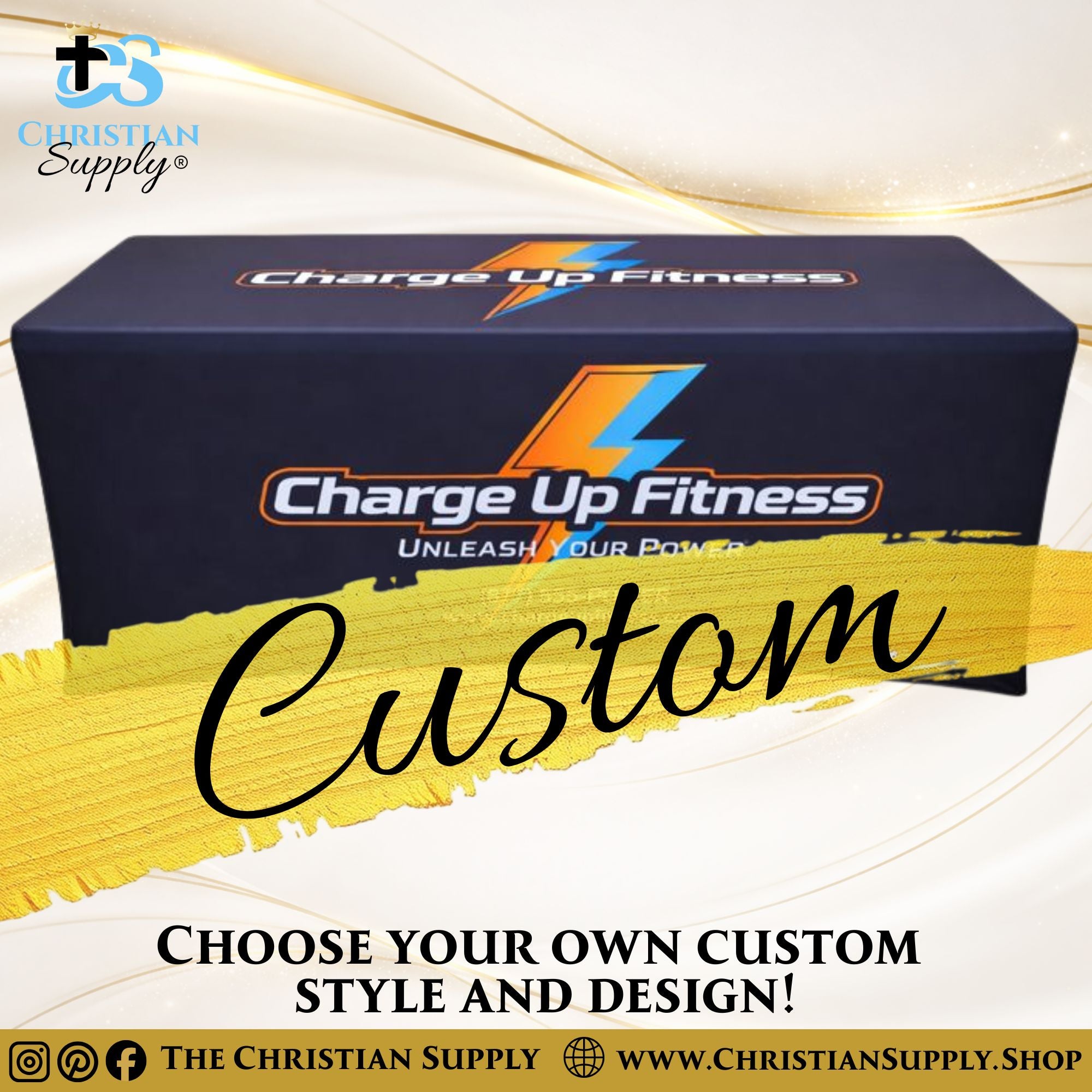 Custom Event Tablecloths and Table Runners for Church Gatherings and Celebrations