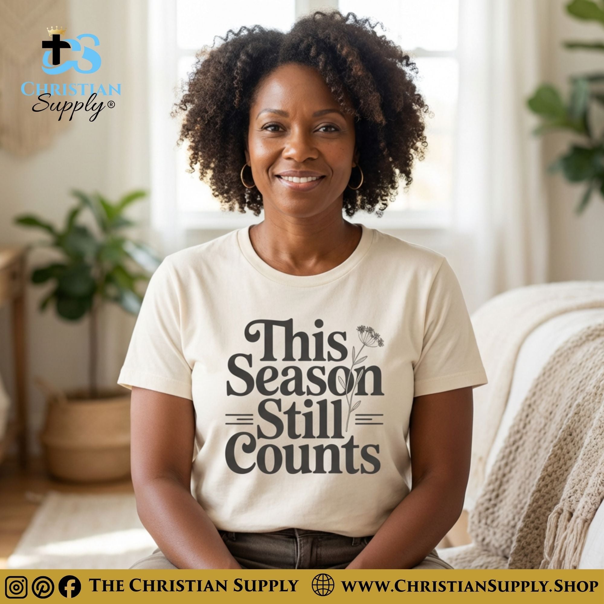 This Season Still Counts T-Shirt – Flower Christian Tee