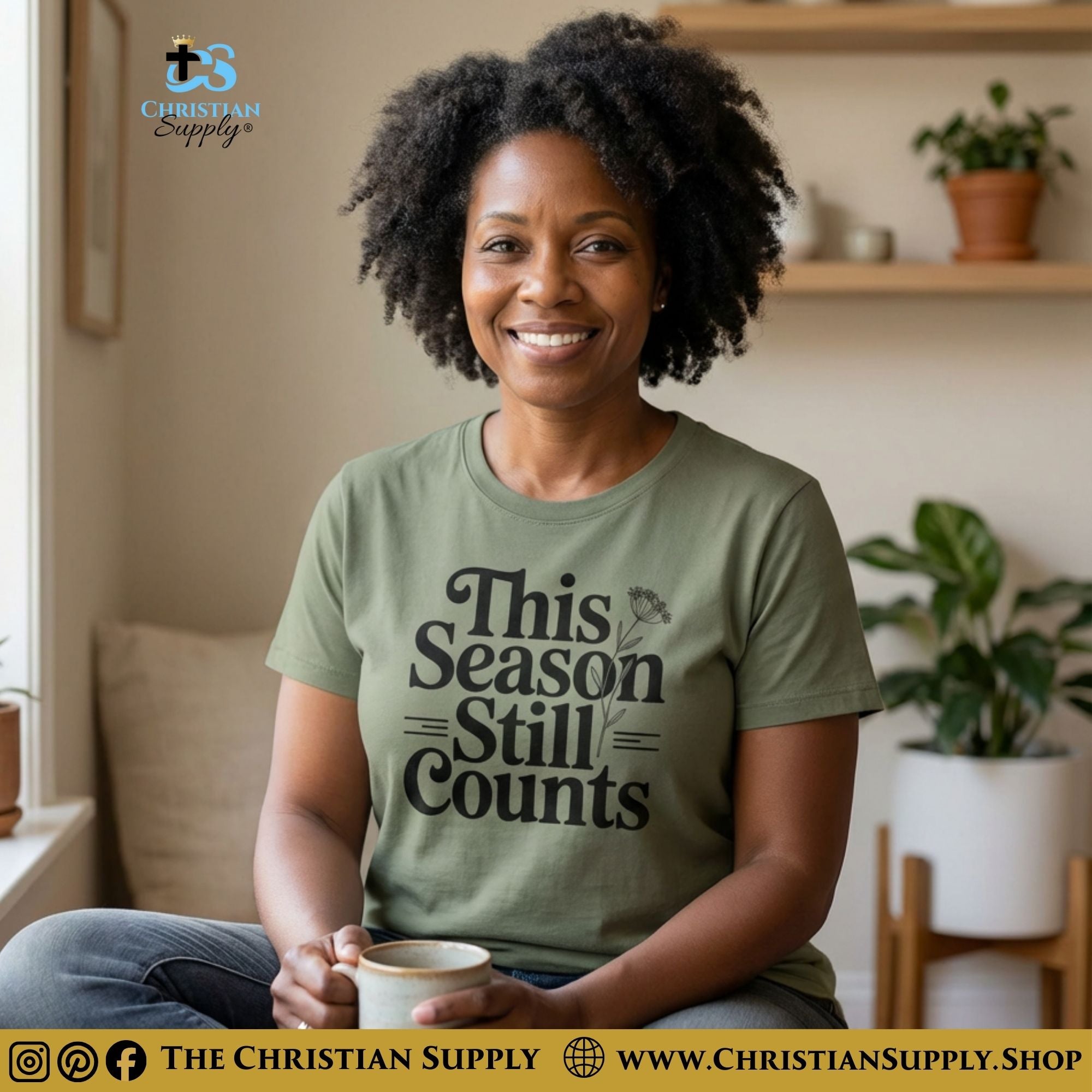 This Season Still Counts T-Shirt – Flower Christian Tee