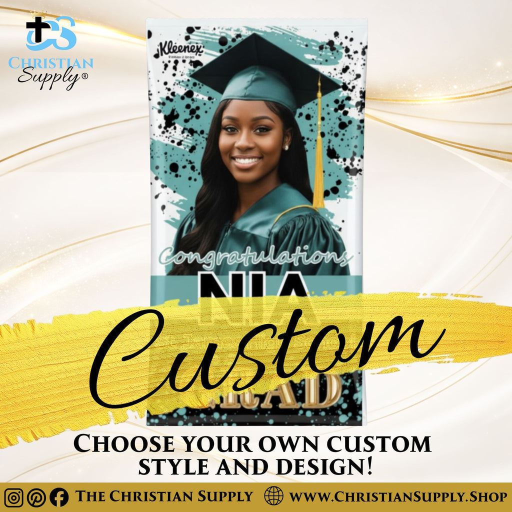 Custom Pocket Tissue Packs with Personalized Topper – Bulk Sets for Events and Memorials