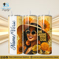 "She Laughs Without Fear of the Future" Premium Stainless Steel Skinny Tumbler | 20 oz & 30 oz Options