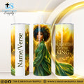 “Daughter of the King" Premium Stainless Steel Skinny Tumbler | 20 oz & 30 oz Options