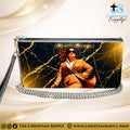 “Lead With Confidence” Inspirational Women's Chain Wallet — Elegant Faux Leather Clutch Purse